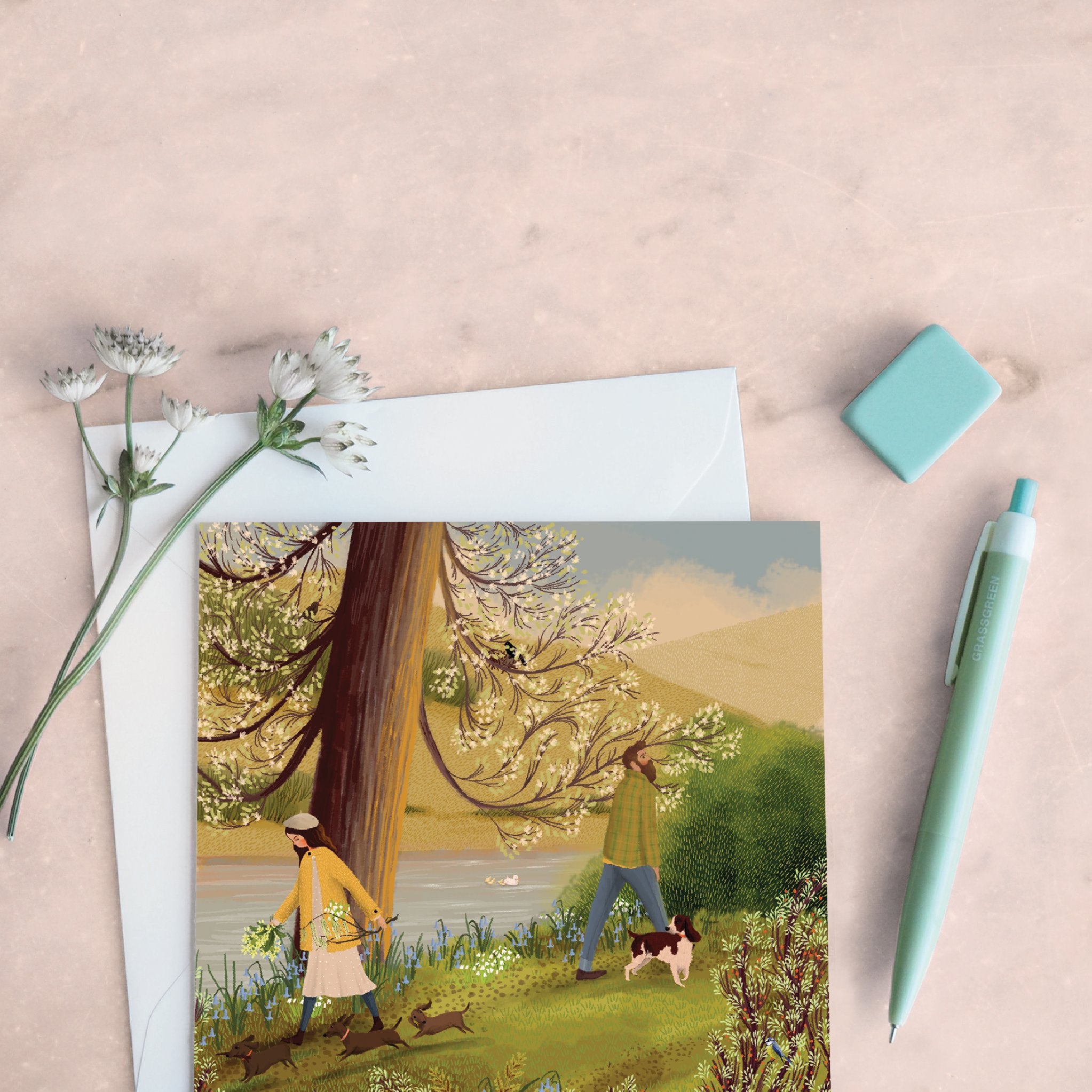 Spring greeting cards