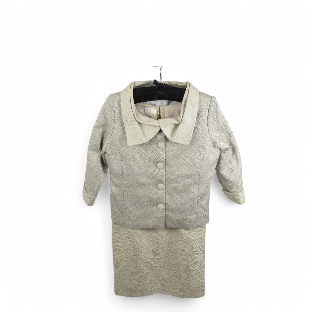 front image for Carina Baverstock Couture Mother Of Bride Suit Cream 16-18 Womenswear | Pre-loved