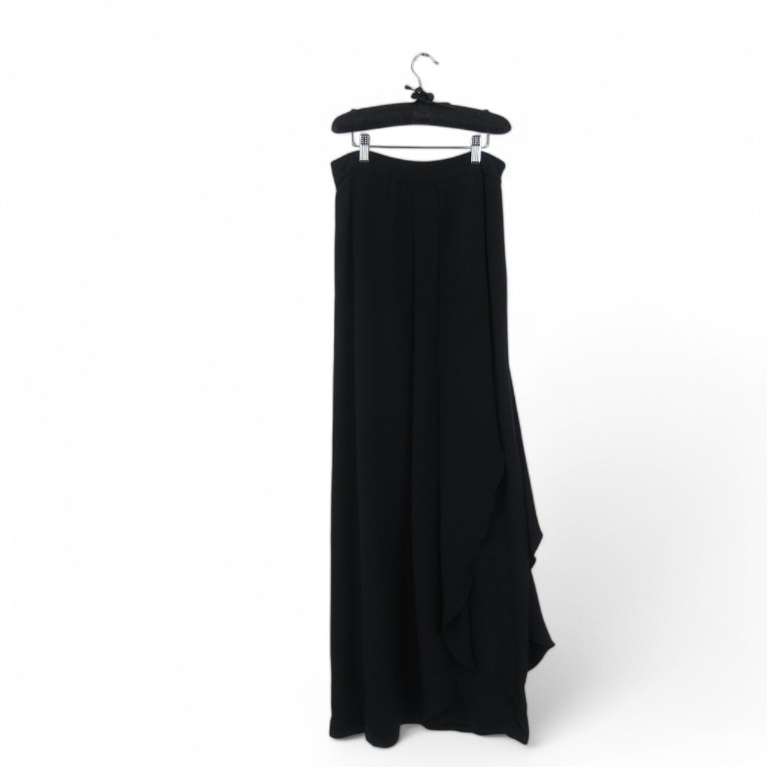 front image for Temperley London Wrap Skirt Black UK 12 Bridesmaid Womenswear | Pre-loved
