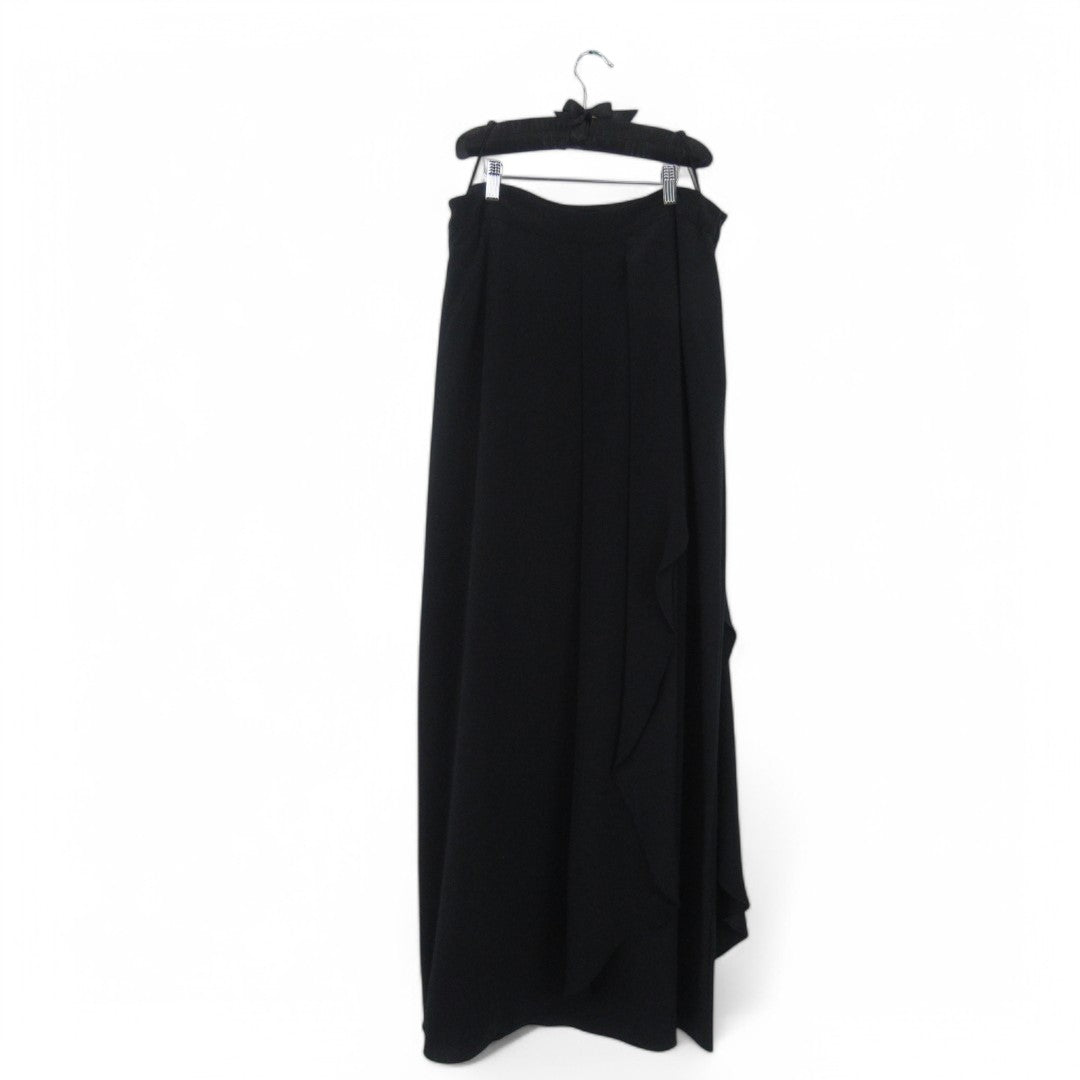 front image for Temperley London Wrap Skirt Black UK 16 Bridesmaid Womenswear | Pre-loved