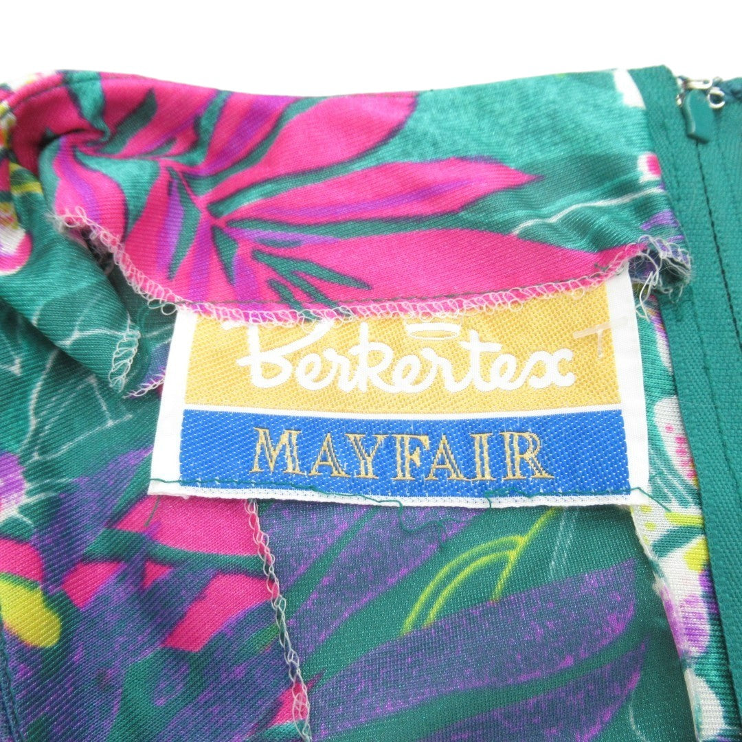 label image for Berkertex Mayfair Vintage Dress UK 10 Tropical Womenswear | Pre-loved 
