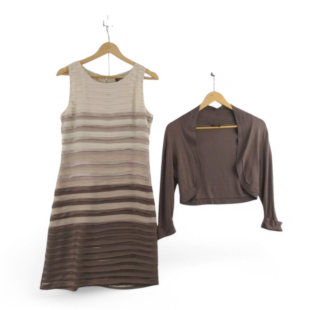 front image for Phase Eight Mother Of Bride Outfit Brown UK 10 Womenswear | Pre-loved