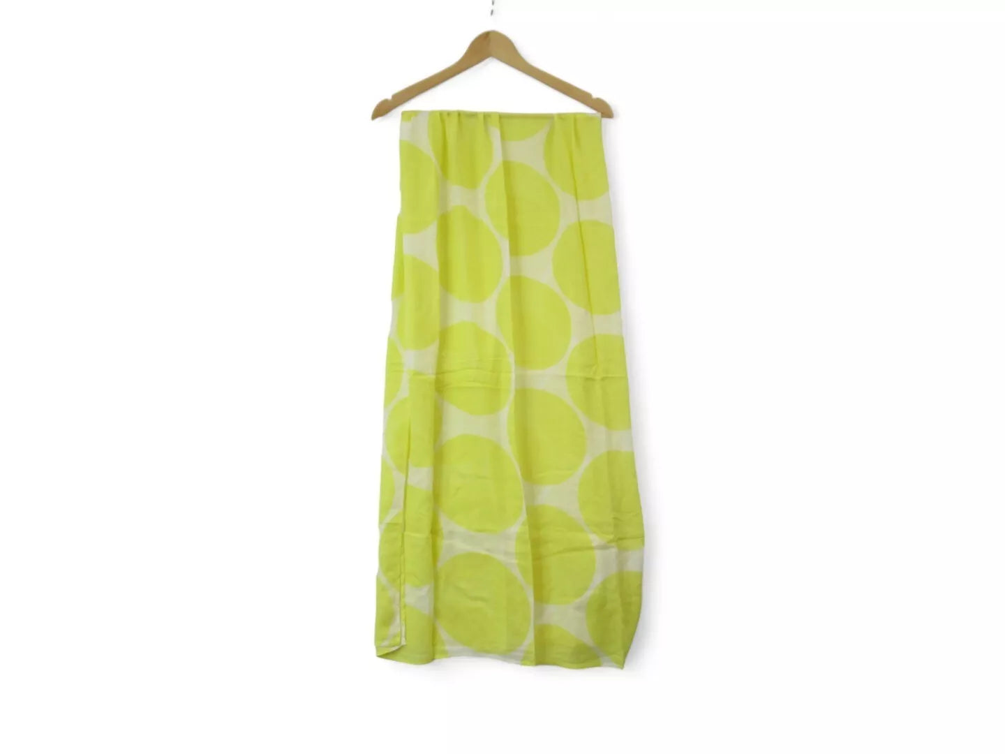 Front image for Boden 29"x76" Yellow Ochre Spot Scarf Wrap Womenswear | Preloved