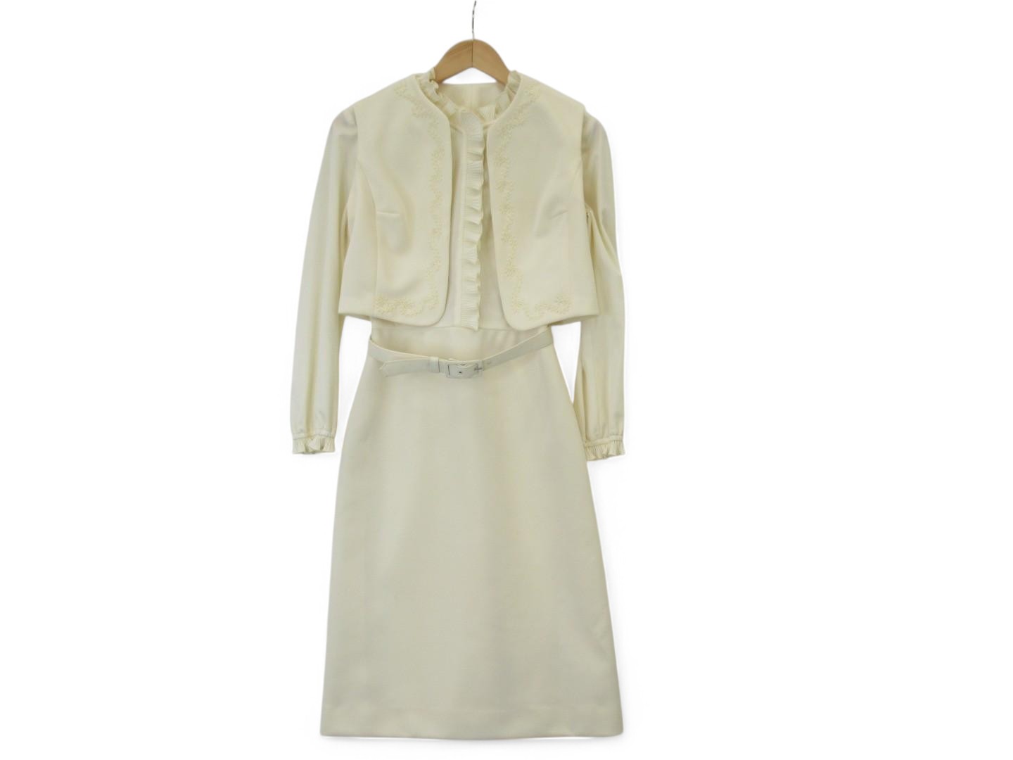 front image for Berkertex Vintage Mother Of Bride Outfit Ivory Small | Pre-loved