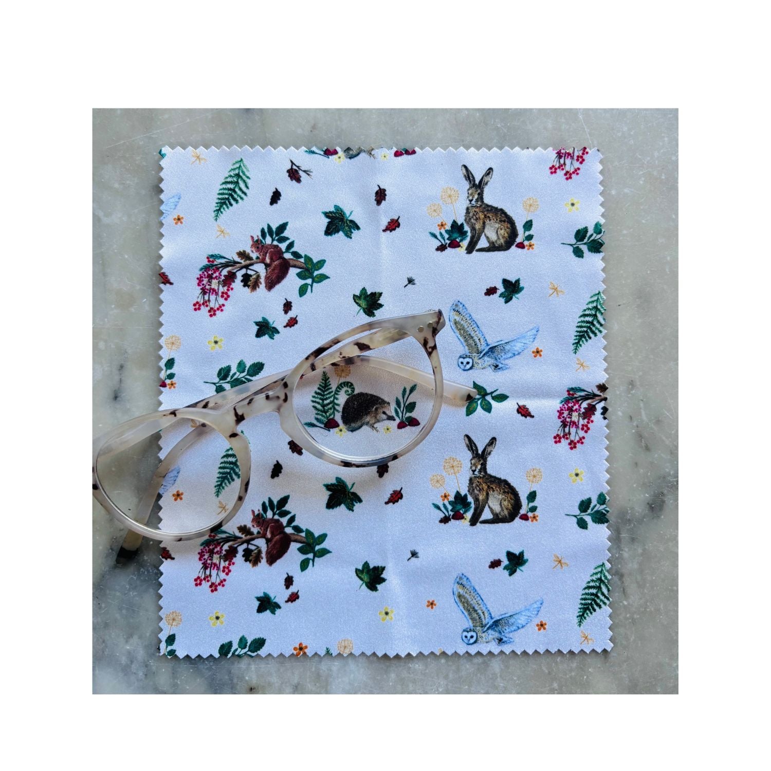 Woodland microfibre glasses cloth