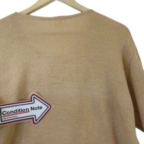 condition image for Barbara J Design Knitted Beaded Top Medium Womenswear | Pre-loved 