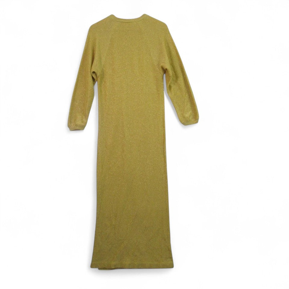 back image for Bill Blass Vintage Long Dress Medium Gold Yellow Womenswear | Pre- loved