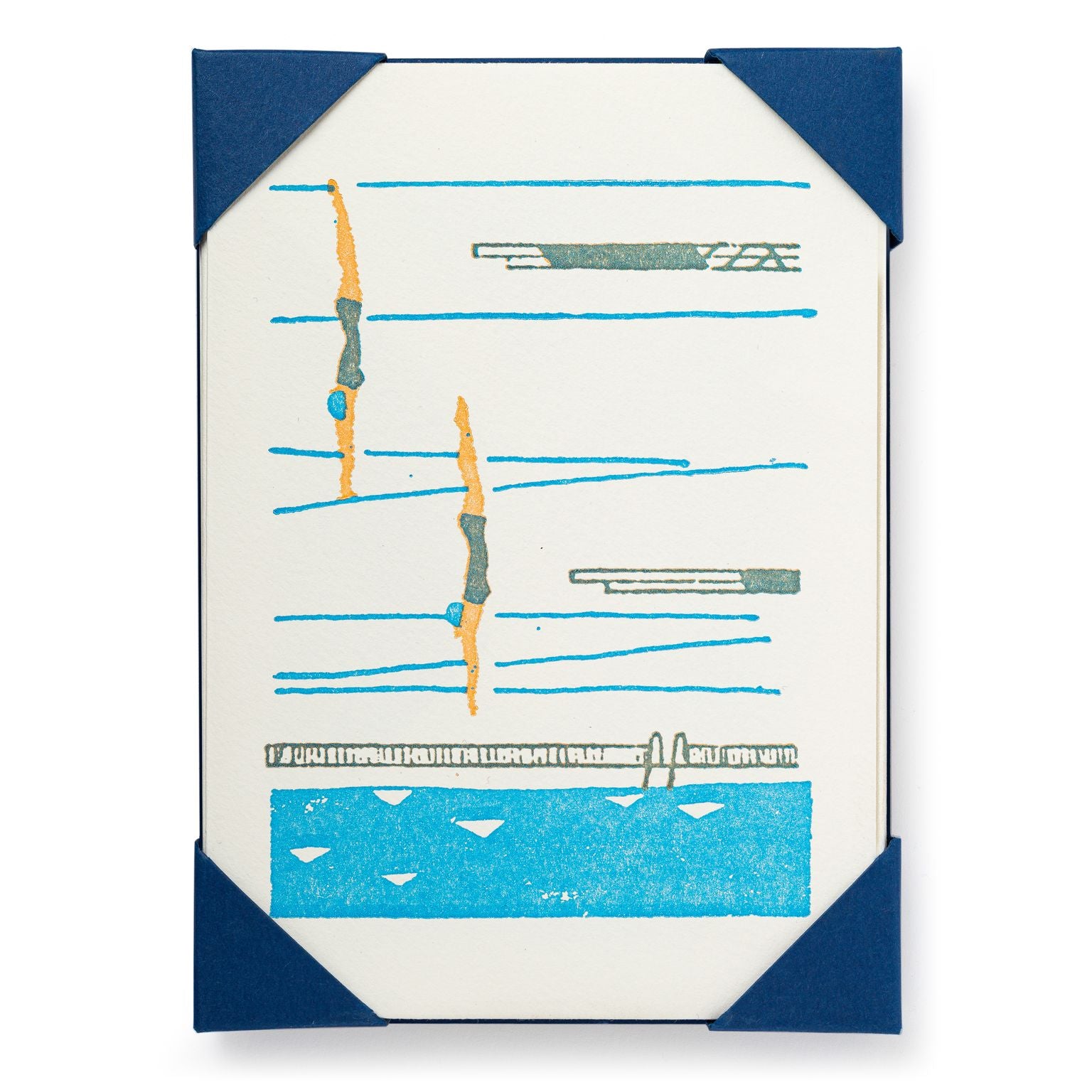 Divers- 5 pack Letterpress Greeting Cards- Archivist