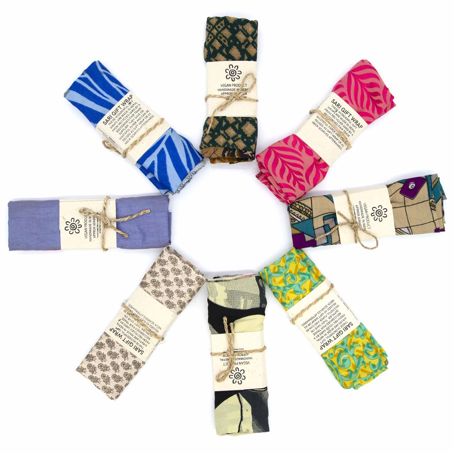 Recycled Sari Fabric Gift Wrap