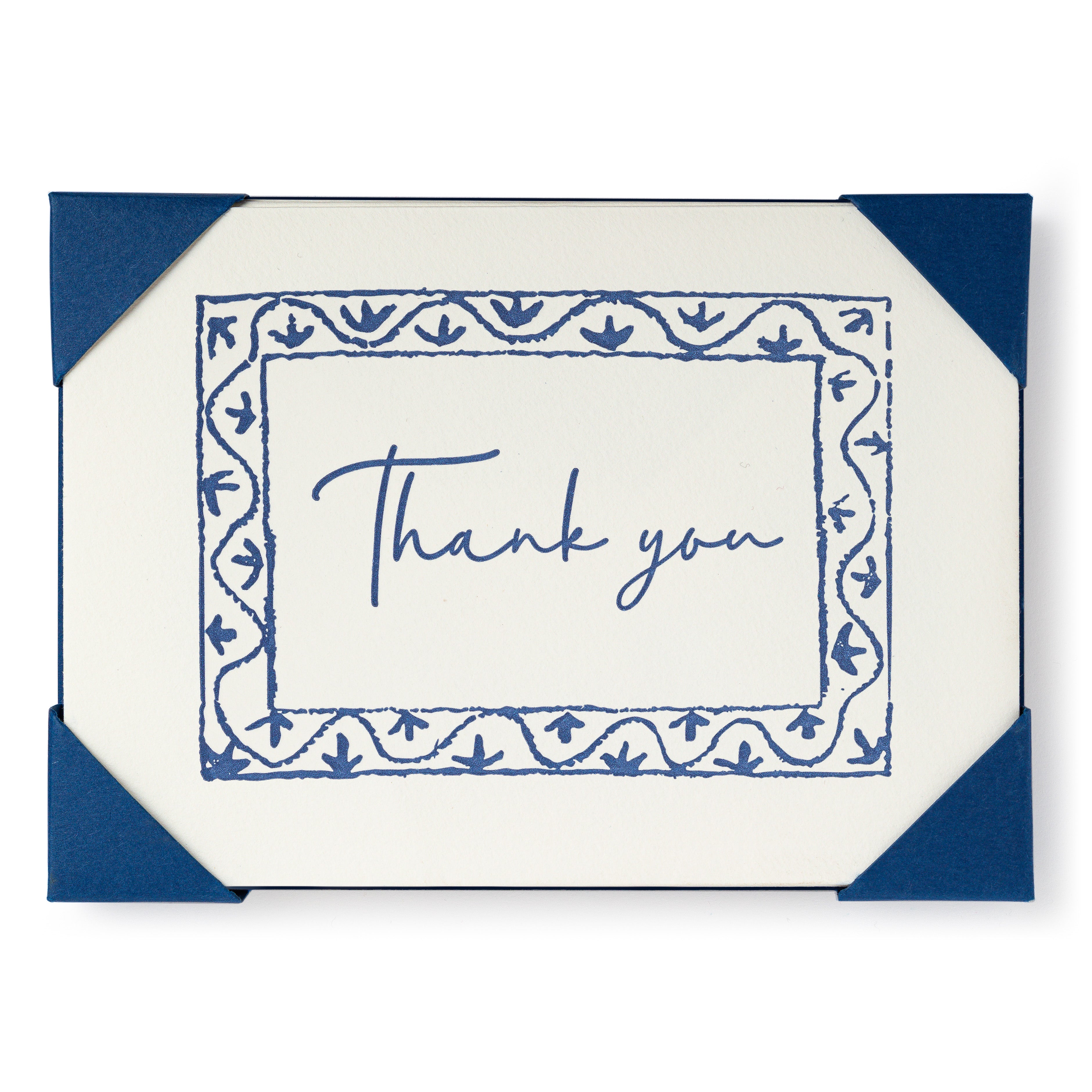 Thank You- 5 pack Letterpress Cards- Archivist