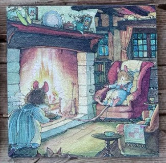 Winter Bramley Hedge | Wooden Coaster