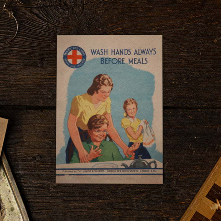 Wash hands always A5 Notebook | Heritage Collection