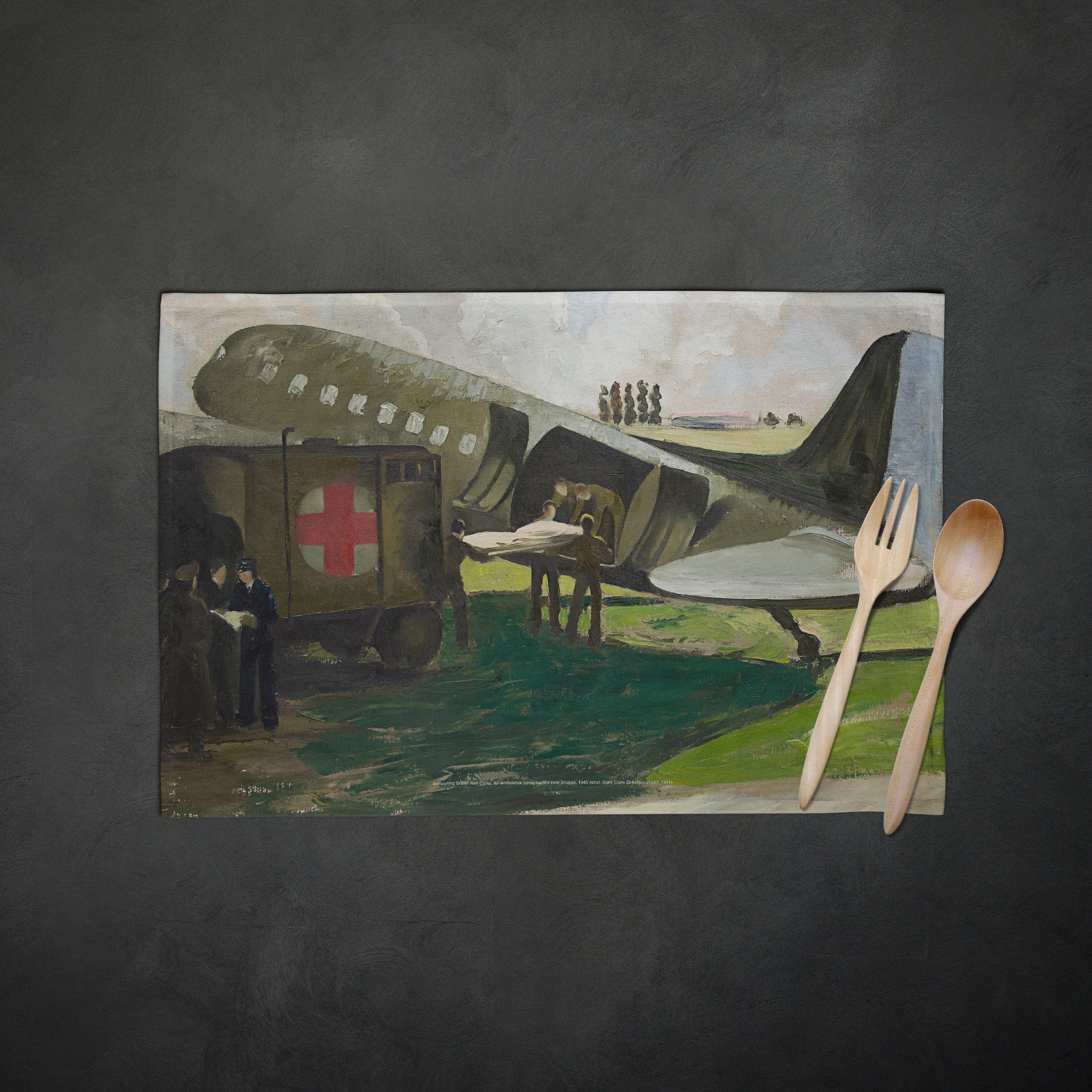 Air Ambulance | Doris Zinkeisen Tea towel | Heritage Collection