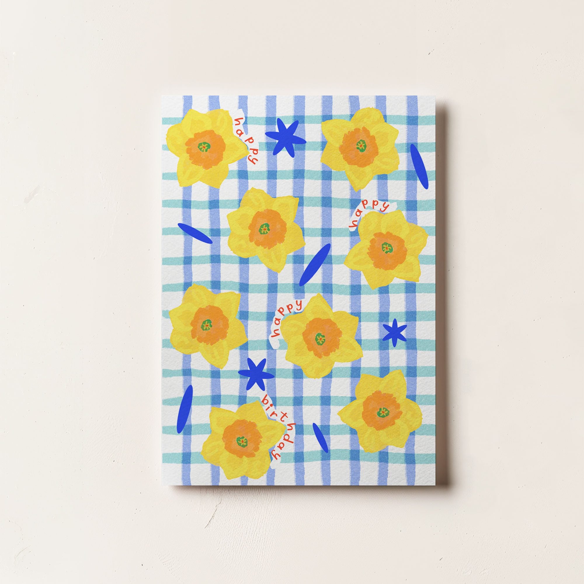 Daffodils Happy Birthday Card | La Plante Carnivore store