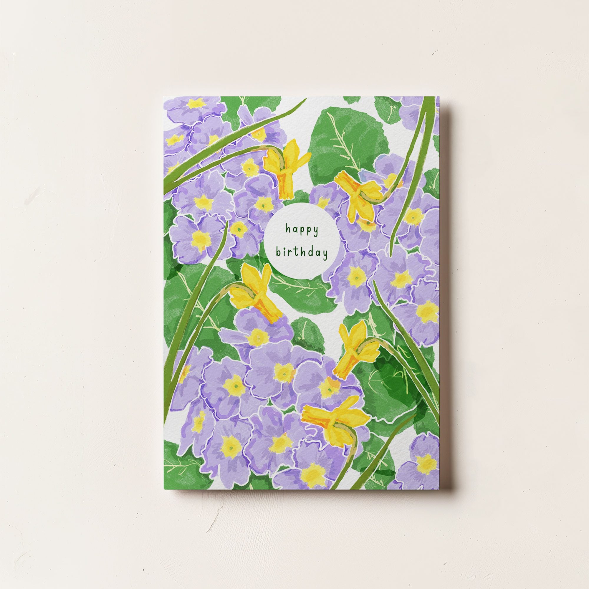 Floral Spring Happy Birthday Card | La Plante Carnivore store