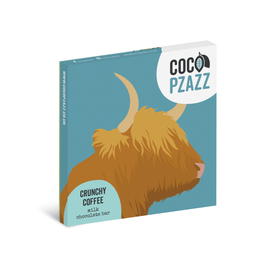 Crunchy Coffee milk chocolate | Coco Pzazz