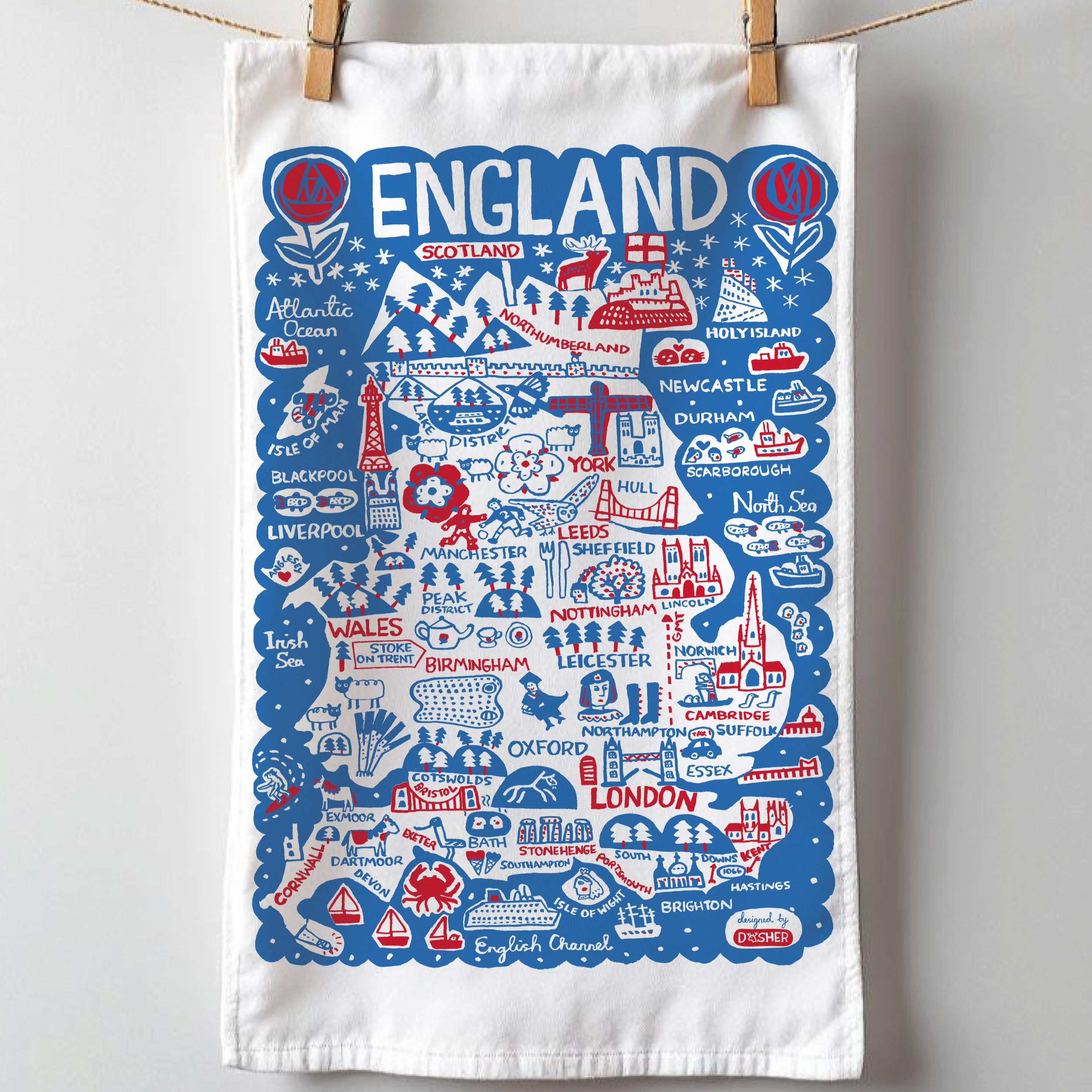 England Julia Gash | Tea towel