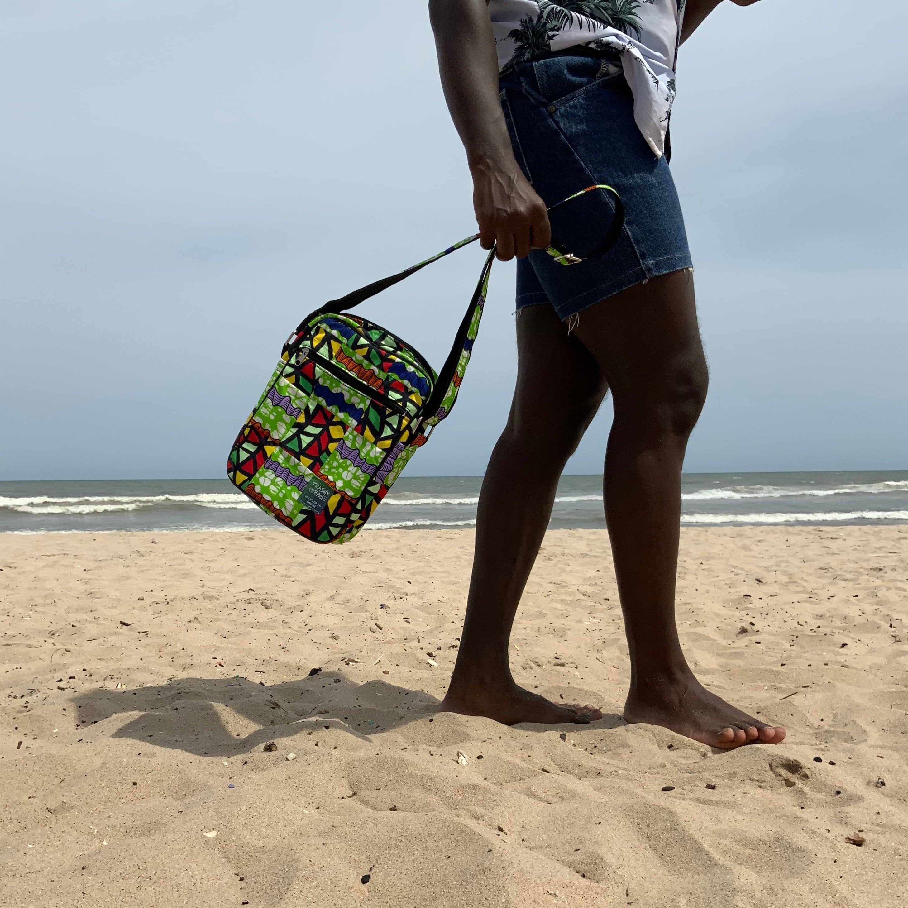 Trashy Bags Africa Recycled Fabric Crossbody Bag