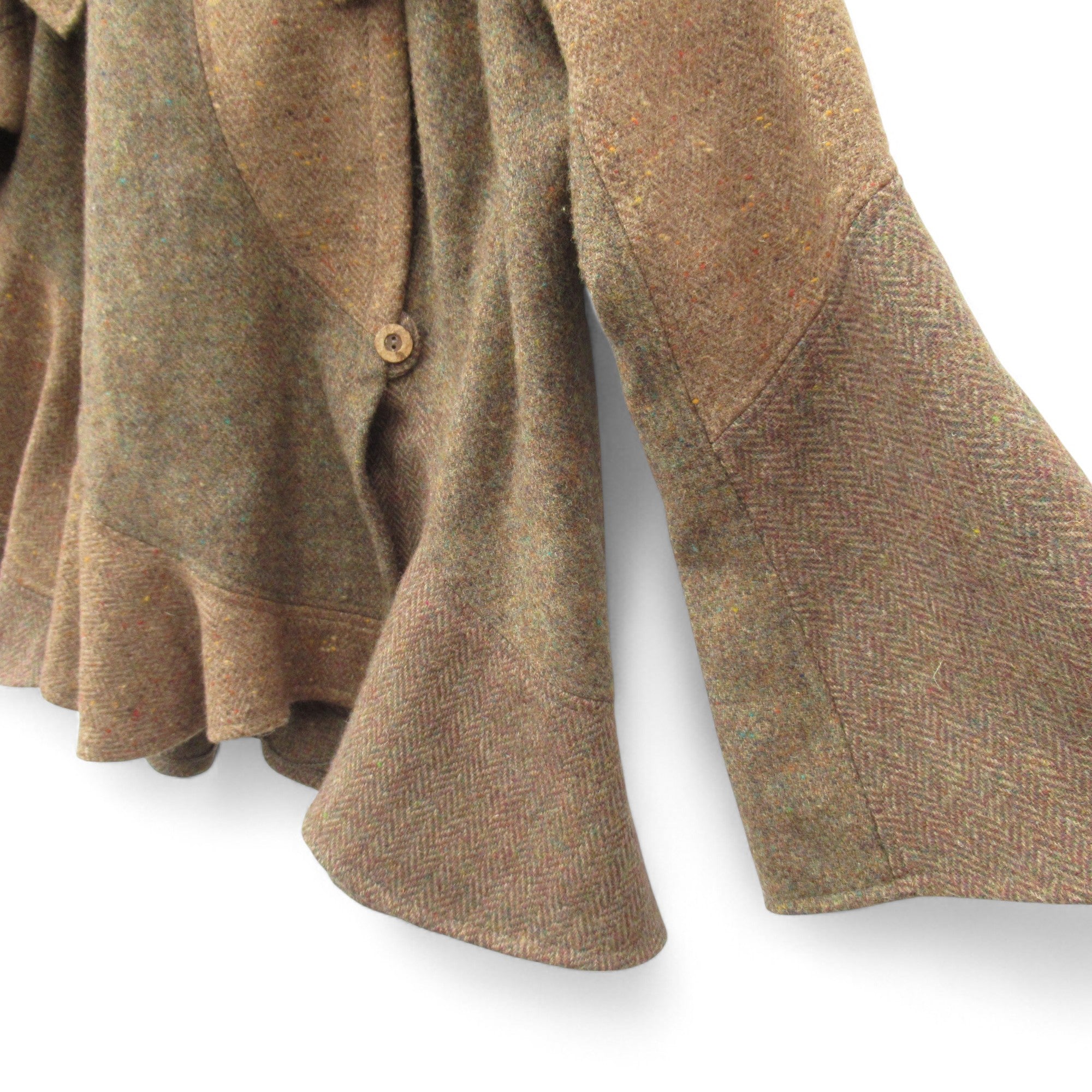 sleeve image for Terry Macey Wool Coat Small Brown Womenswear | Pre-loved