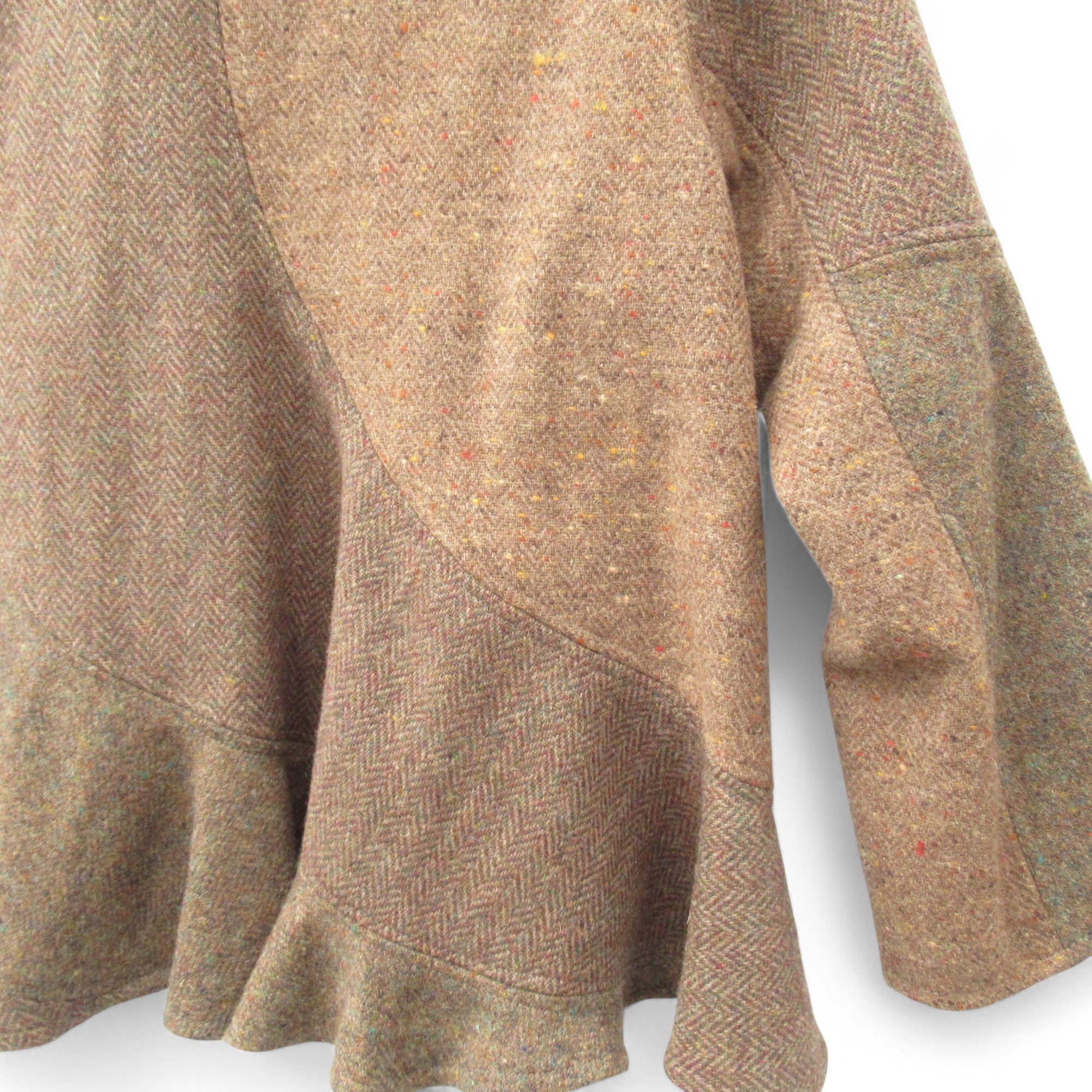 back image for Terry Macey Wool Coat Small Brown Womenswear | Pre-loved