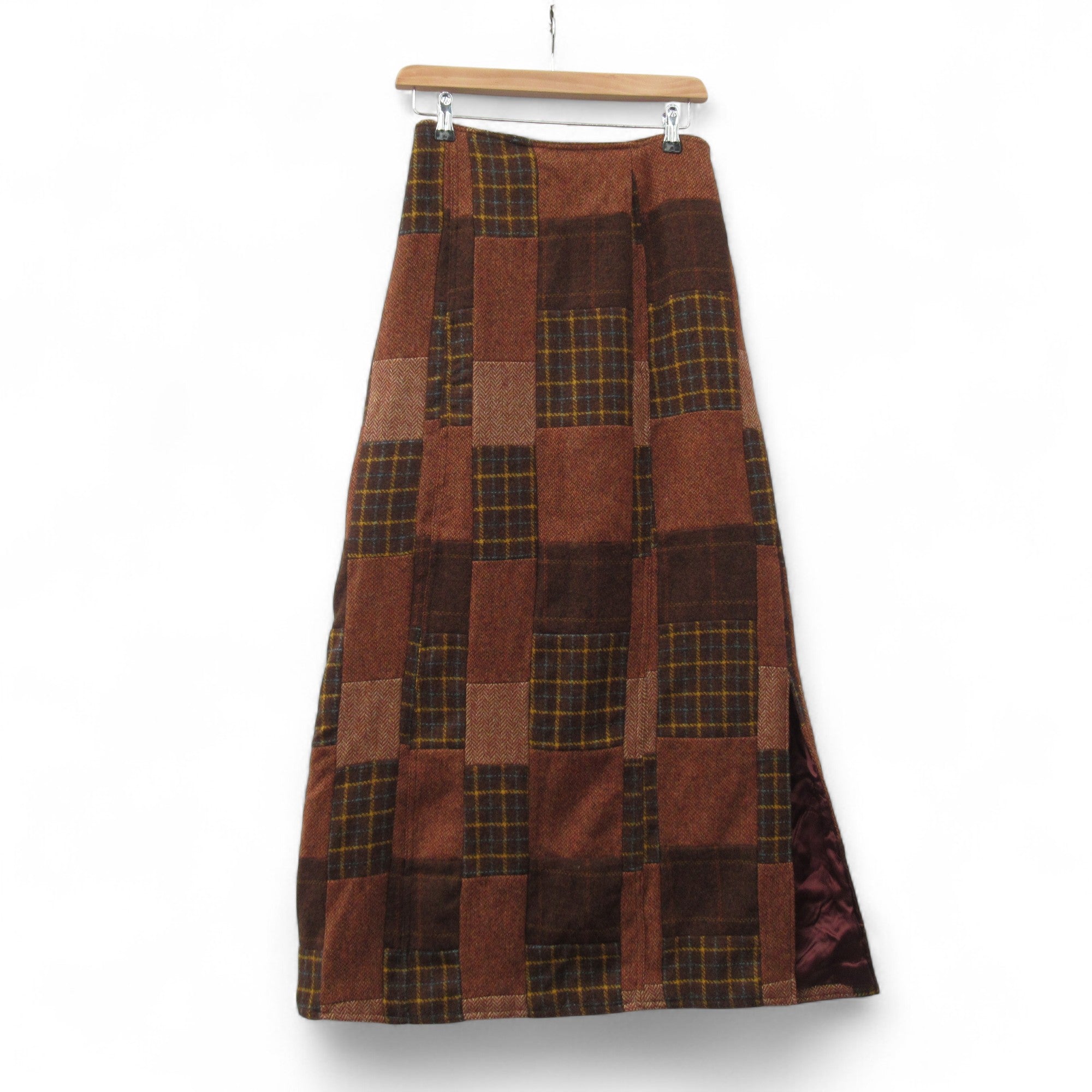 front image for Kenzo Jeans Wool Skirt Long Brown W26" Womenswear | Pre-loved 