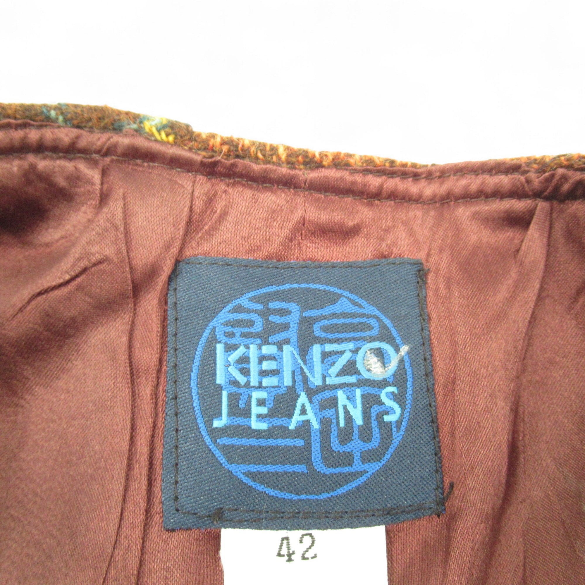 label image for Kenzo Jeans Wool Skirt Long Brown W26" Womenswear | Pre-loved 