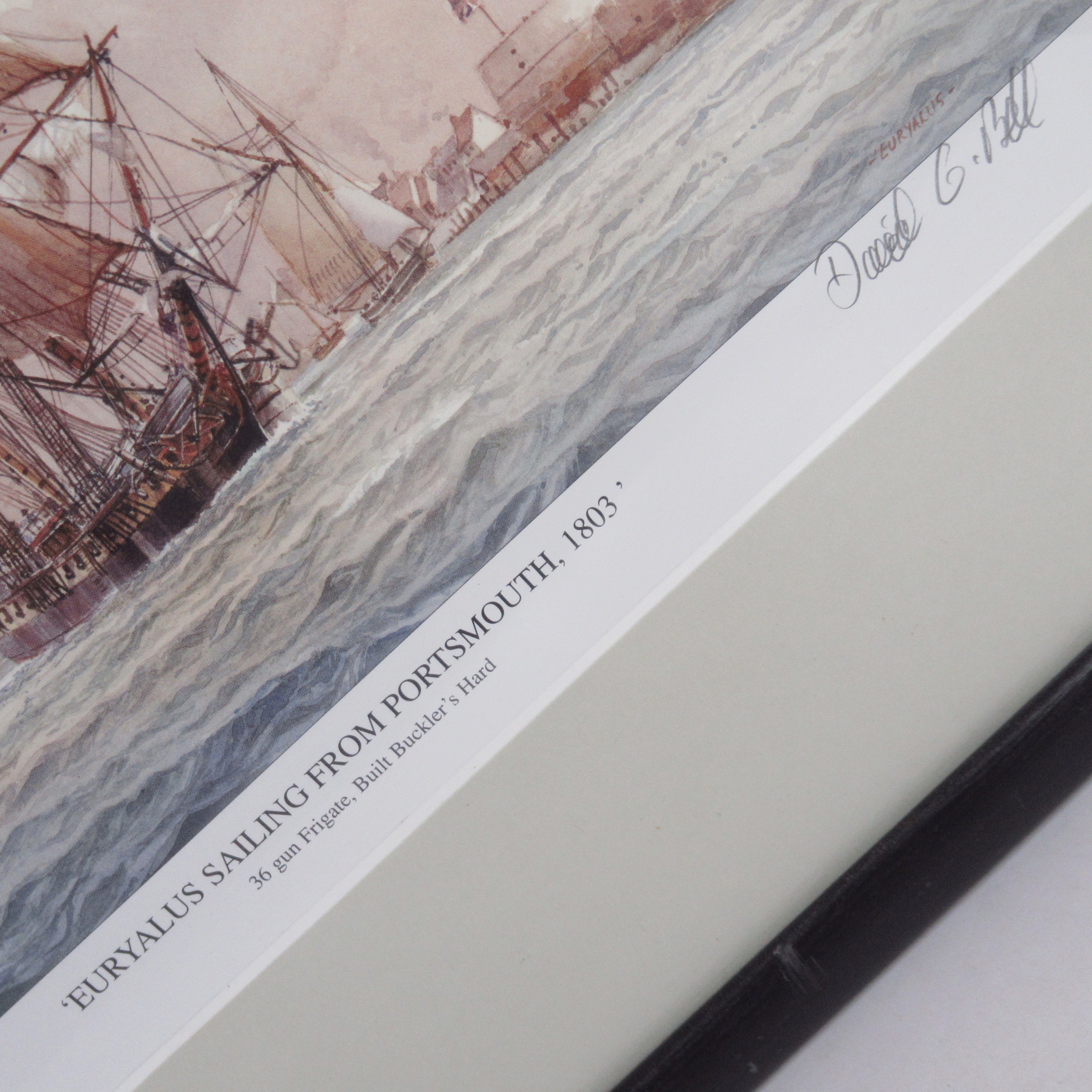Close up image 2 of David Bell Euryalus Sailing from Portsmouth 1803 479/750