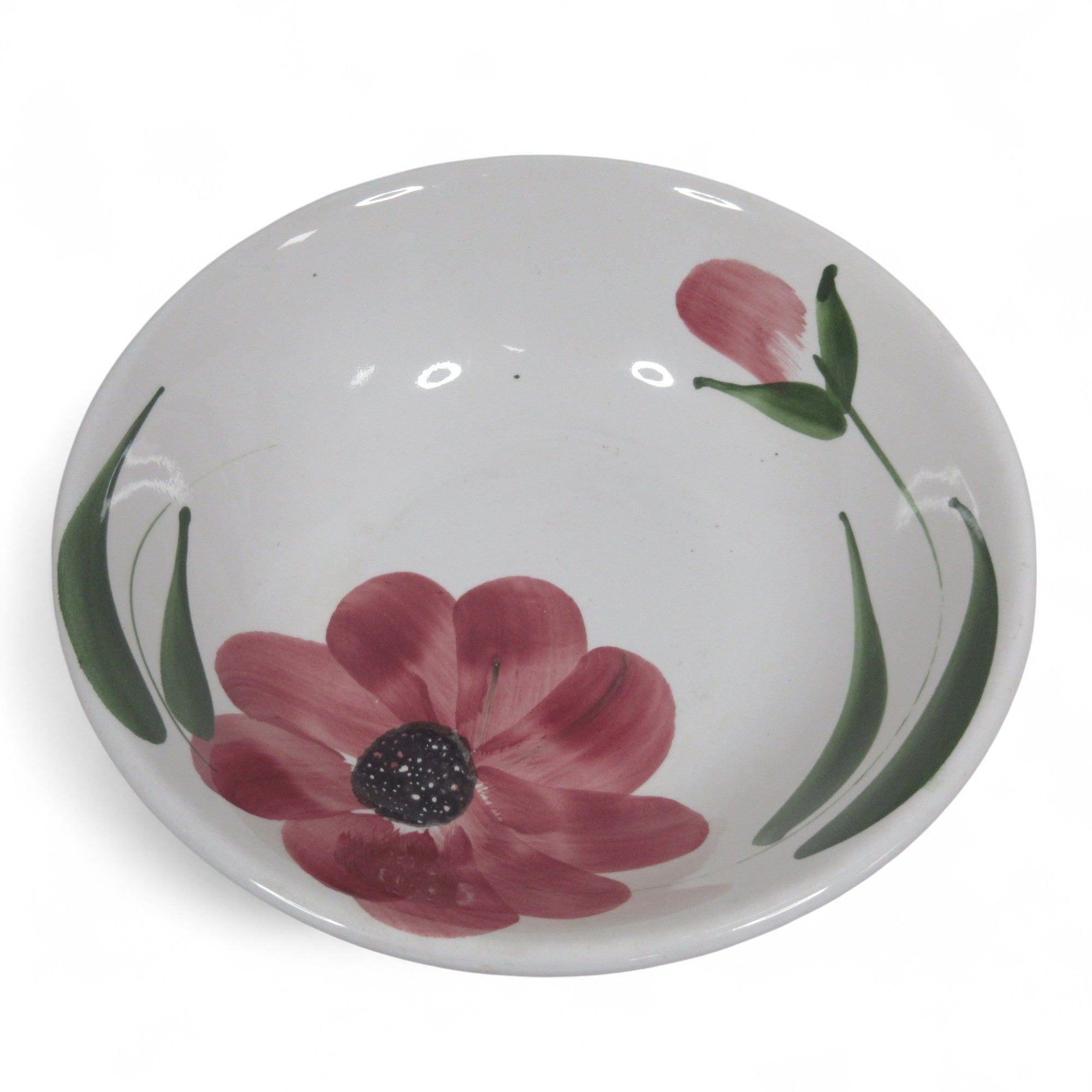 Front image of Stoviglierie Ceramic Pasta Bowl Made in Italy 9" Floral