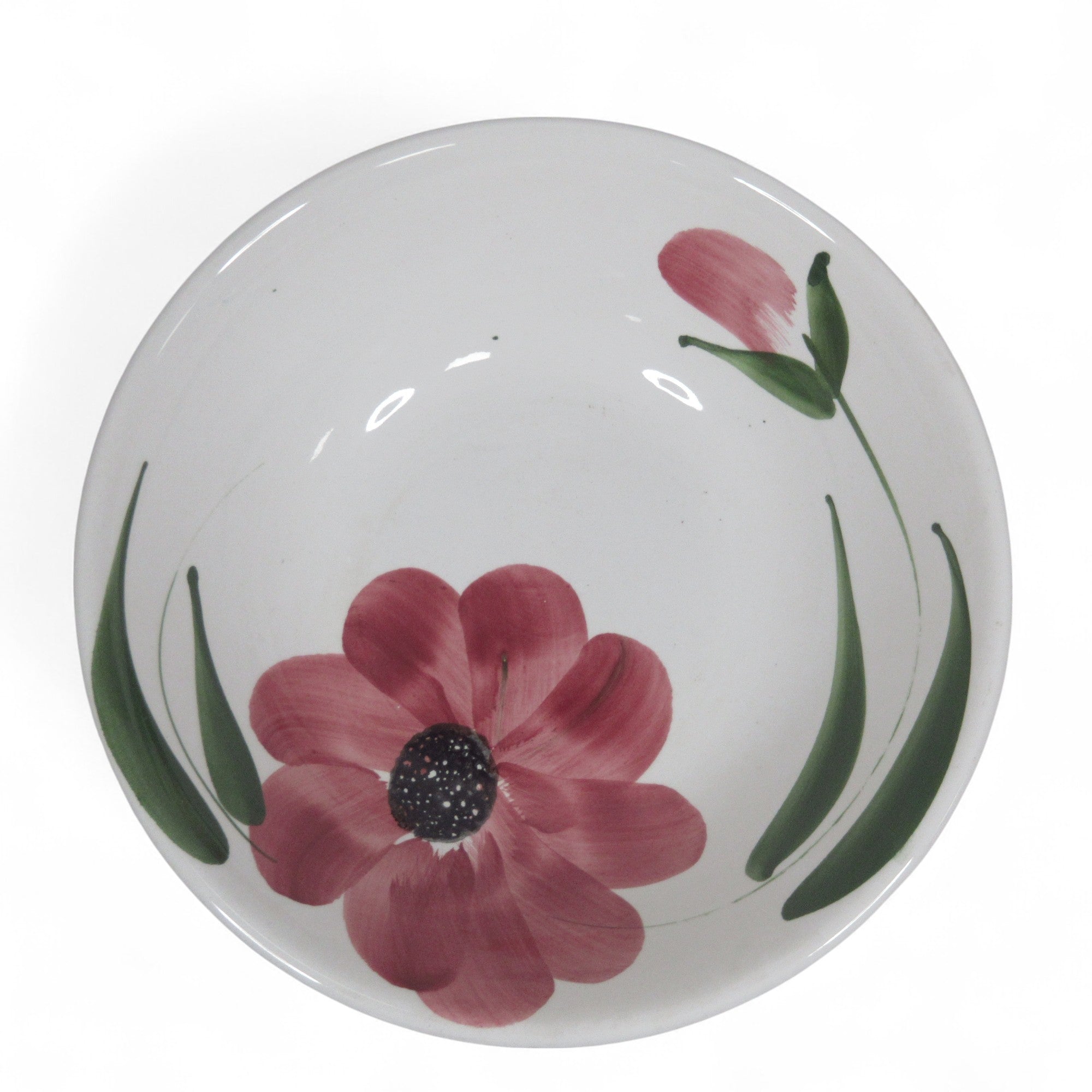 Top image of Stoviglierie Ceramic Pasta Bowl Made in Italy 9" Floral