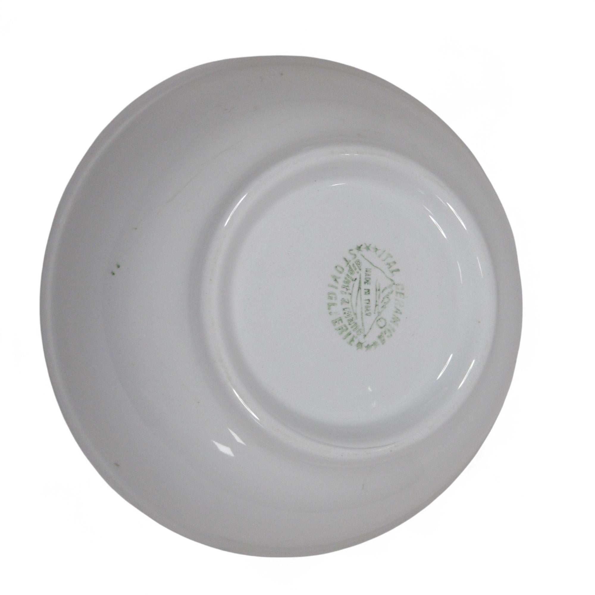 Underside image of Stoviglierie Ceramic Pasta Bowl Made in Italy 9" Floral