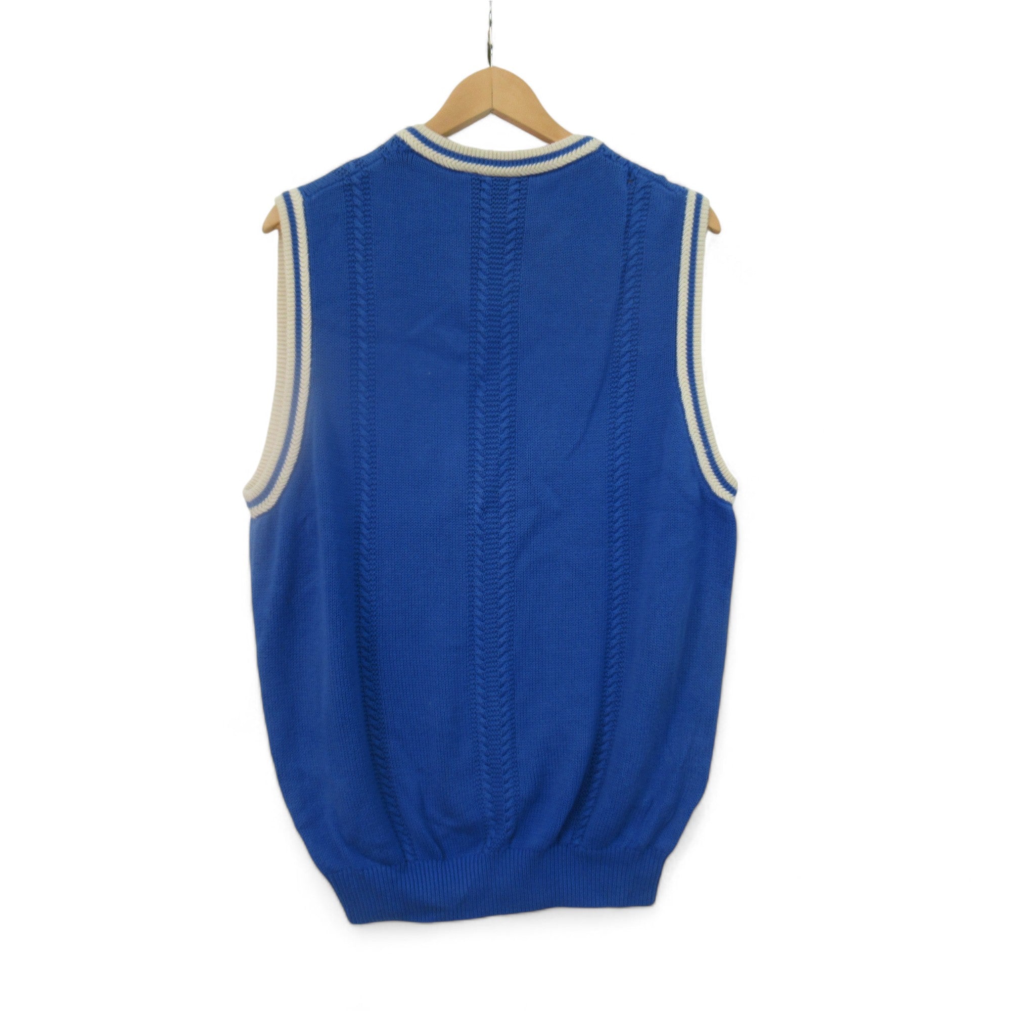 Back image for Bobby Jones Large Blue Tank Top Vintage Menswear | Preloved