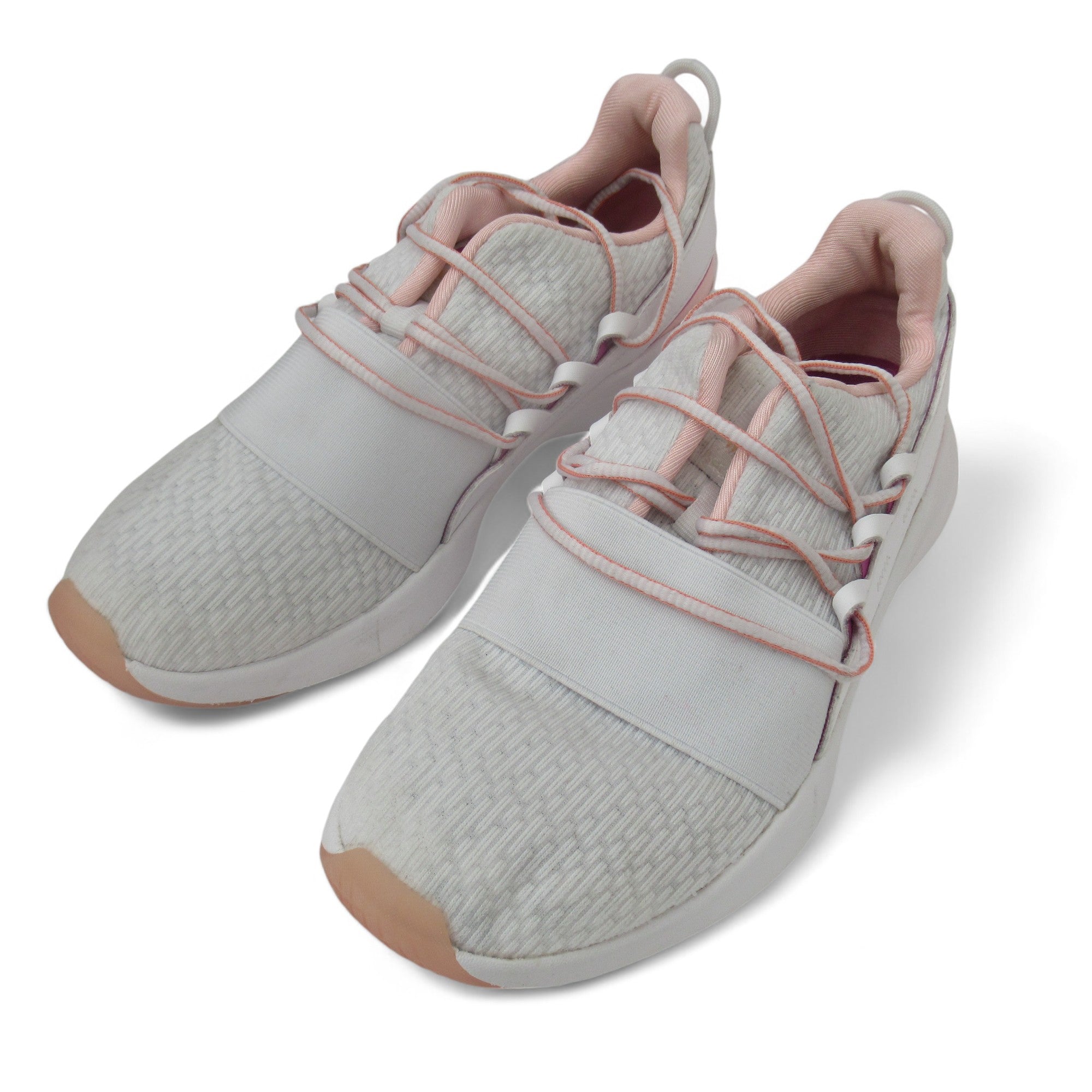 Front image for Under Armour UK 4 White Pink Trainers Sports Womenswear | Preloved