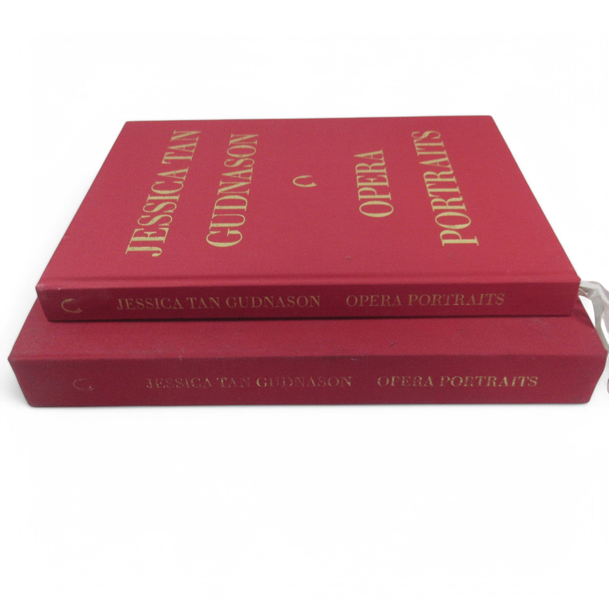 Spine image of Jessica Tan Gudnason Opera Portraits Book Press Copy