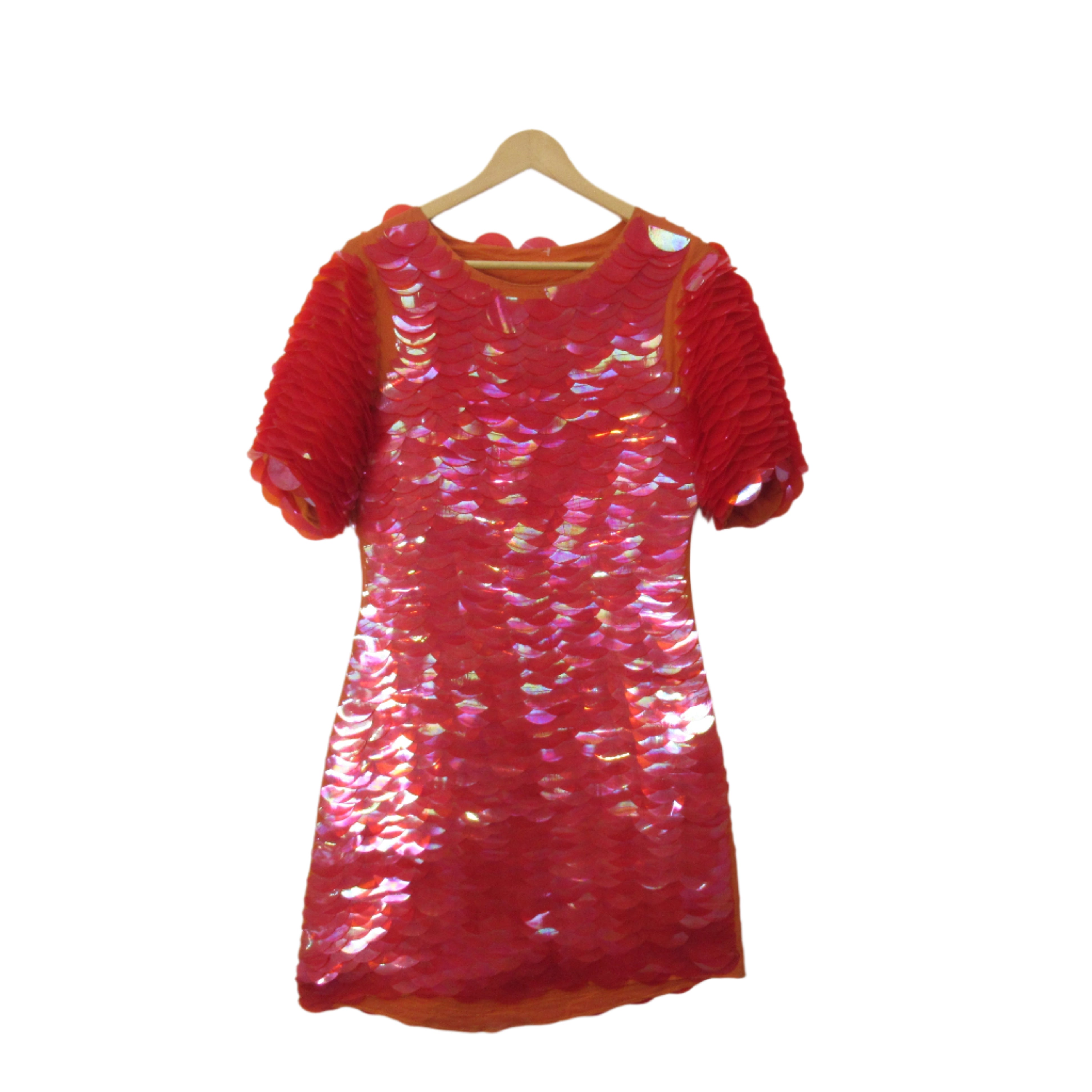 front image for Unbranded Mermaid Dress Orange Medium Womenswear | Pre-loved