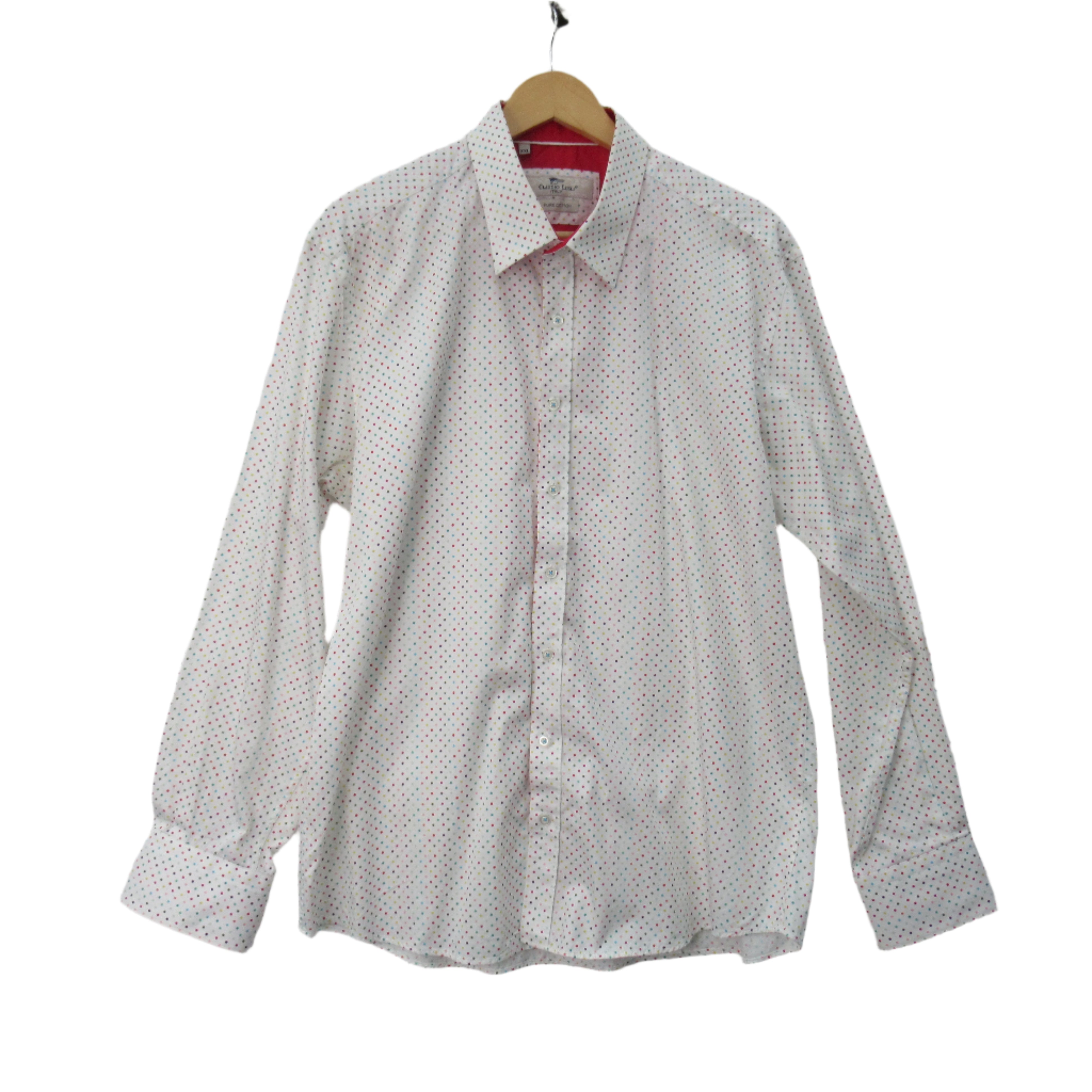 front image for Claudio Lugli Spotted Shirt XXL Multicoloured Menswear | Pre-loved