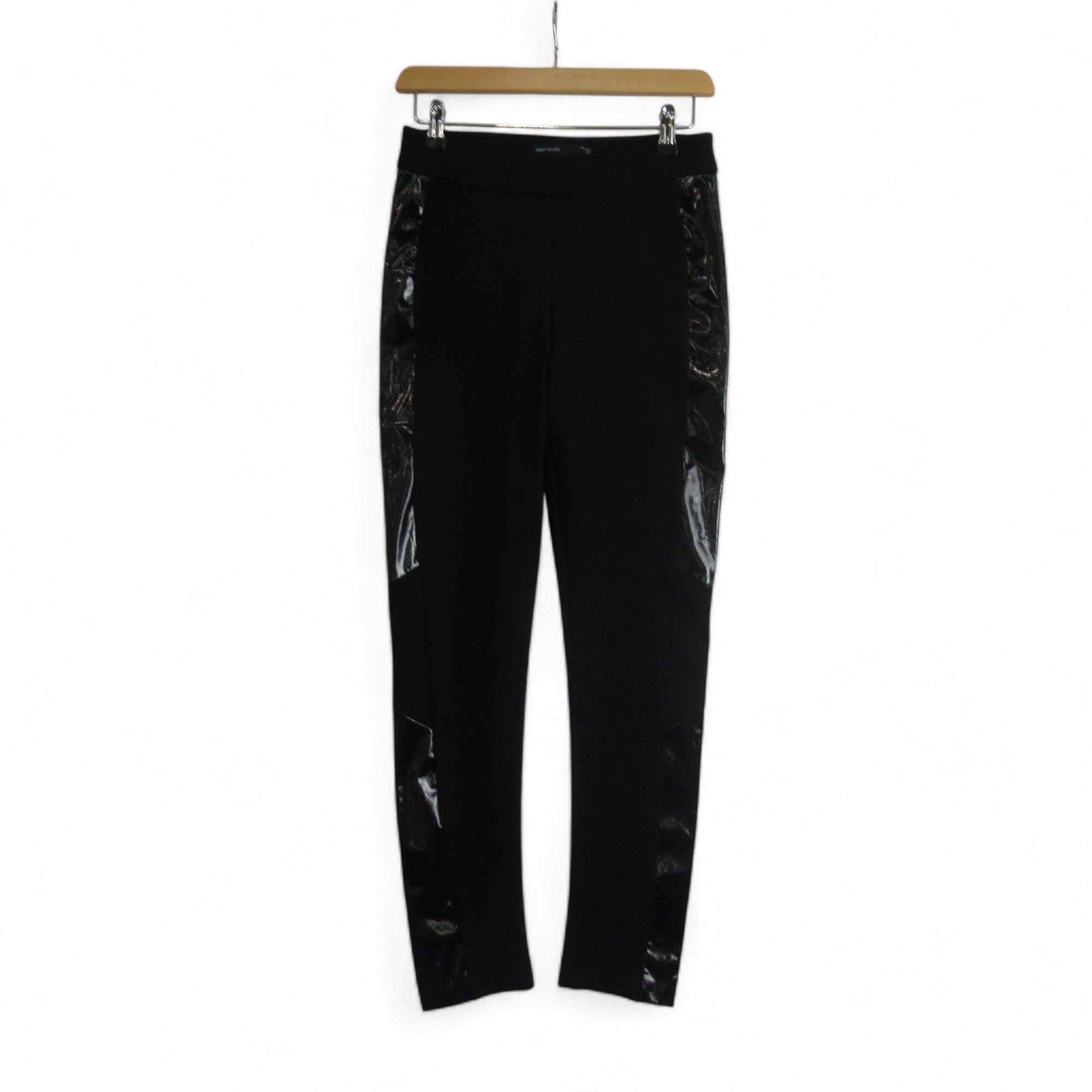 front image for Karen Millen UK 10 Black Tapered Trousers Womenswear | Preloved