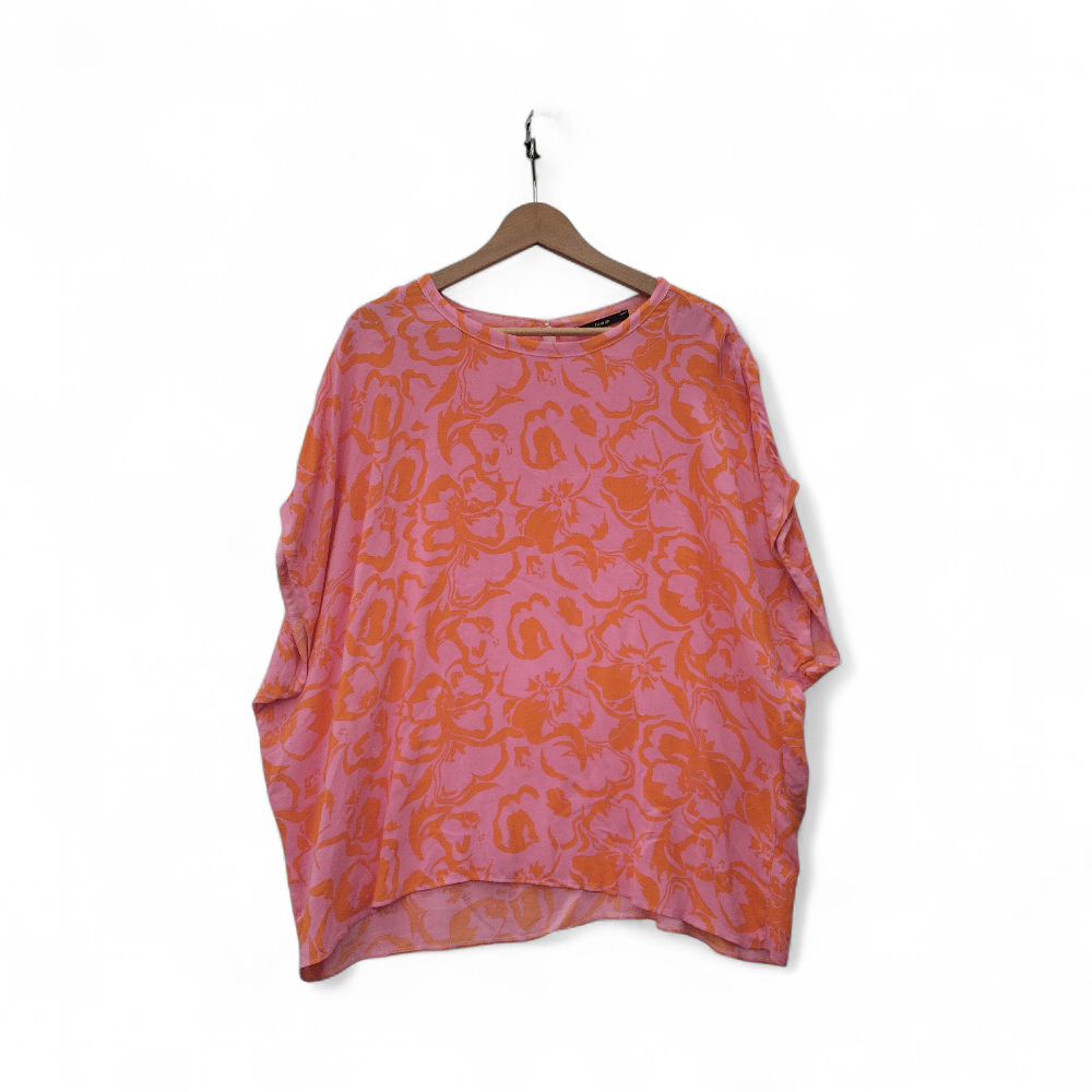 front image for George Top Blouse UK 20 Orange Pink Womenswear | Pre-loved
