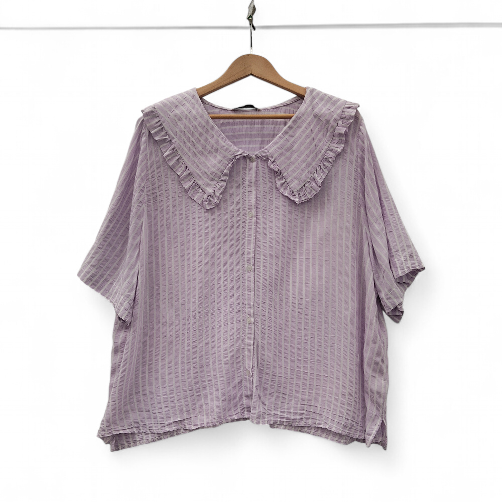 front image for TU Woman Blouse Shirt Lilac UK 22 Womenswear | Pre-loved