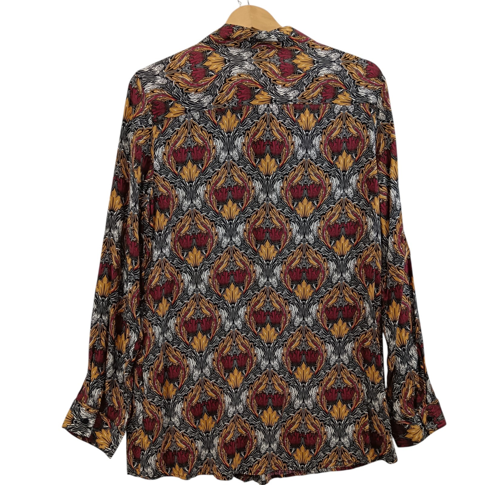 Back image for Oodji Collection Ladies Floral Print Buttoned Shirt UK 44 Womenswear | Pre-loved