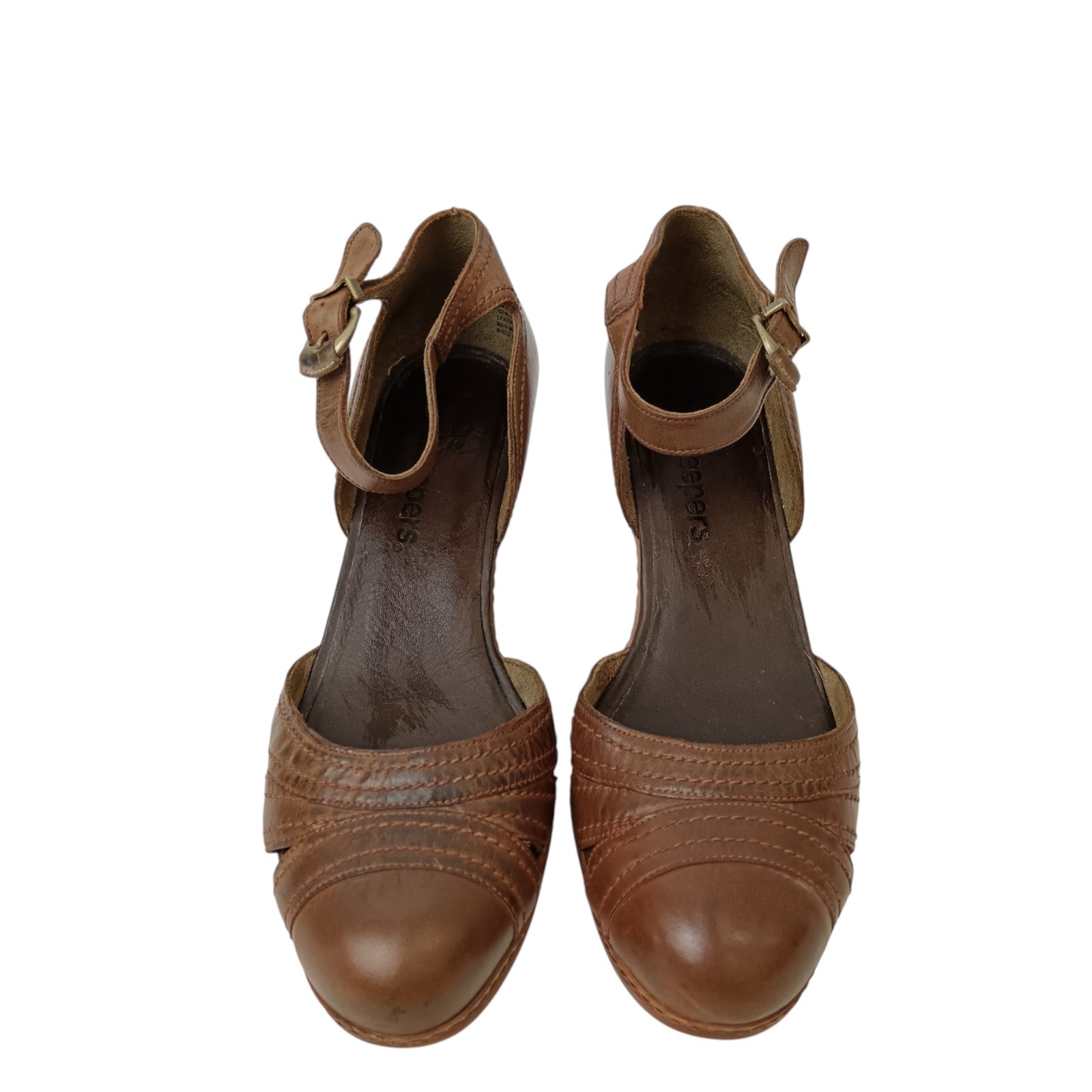 Front image for Timberlake Earthkeepers  Brown Leather Heeled Shoes UK 8  Womenswear | Pre-loved