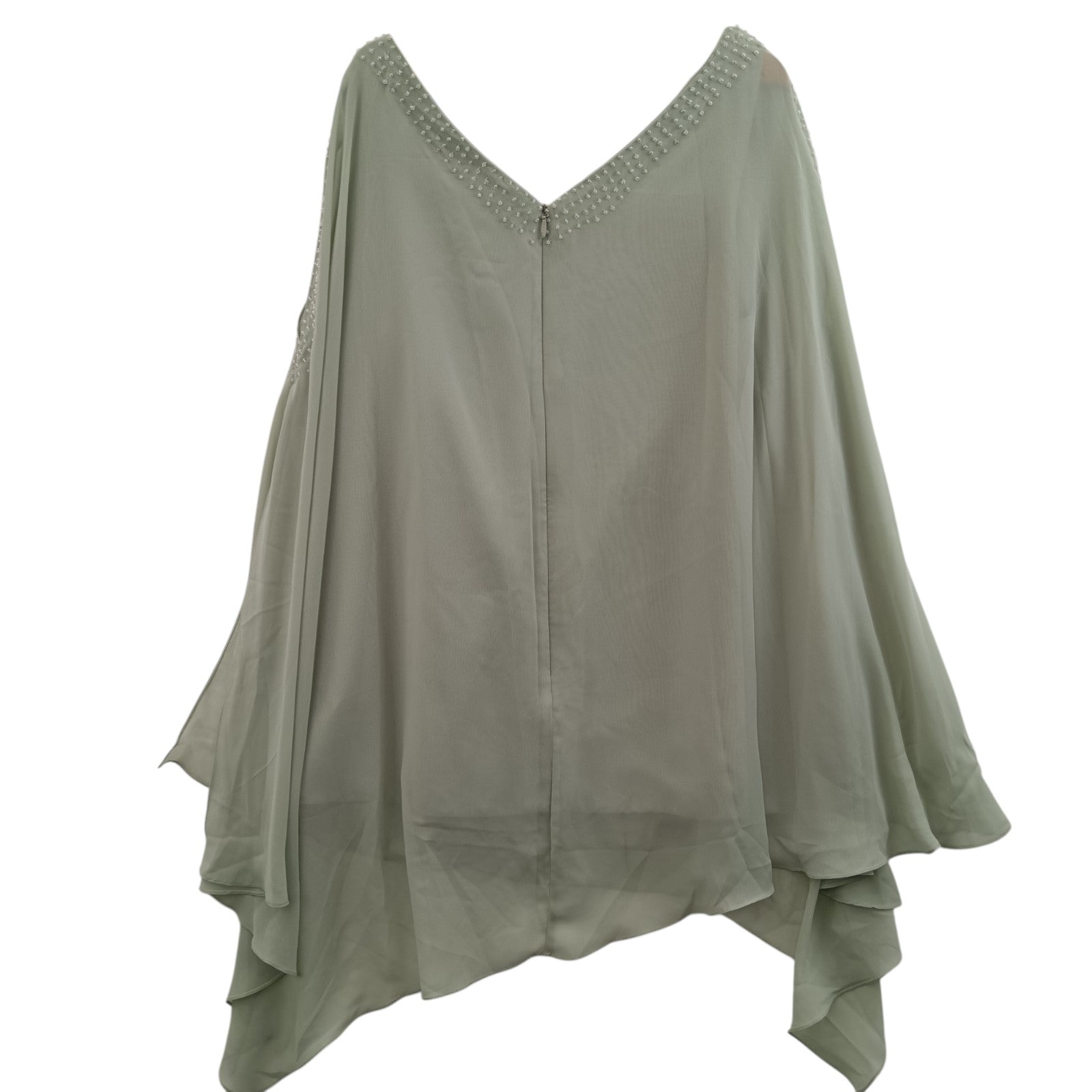 Back image for J J House Sage Green Top UK 26 Womenswear | Pre-loved