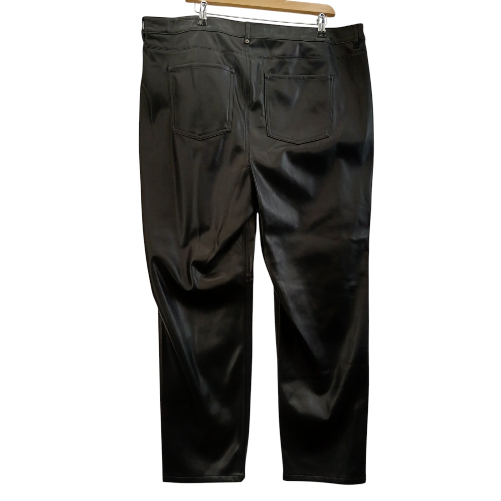 Back image for M&S Black Coated Trousers UK 22 -Tags On- Womenswear | Pre-loved