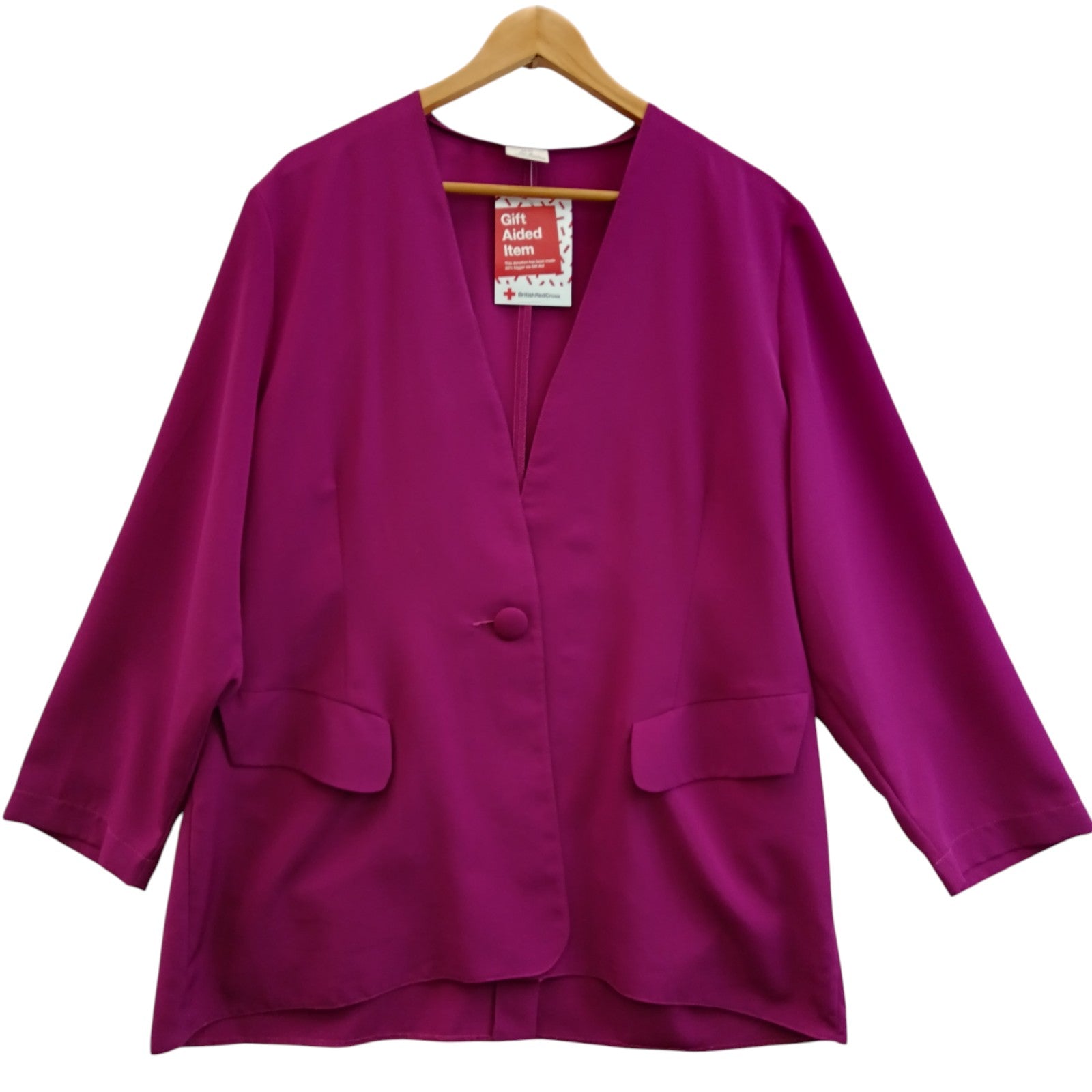 Front image for Unbranded Fuchsia Lightweight Jacket UK 22 Womenswear | Pre-loved
