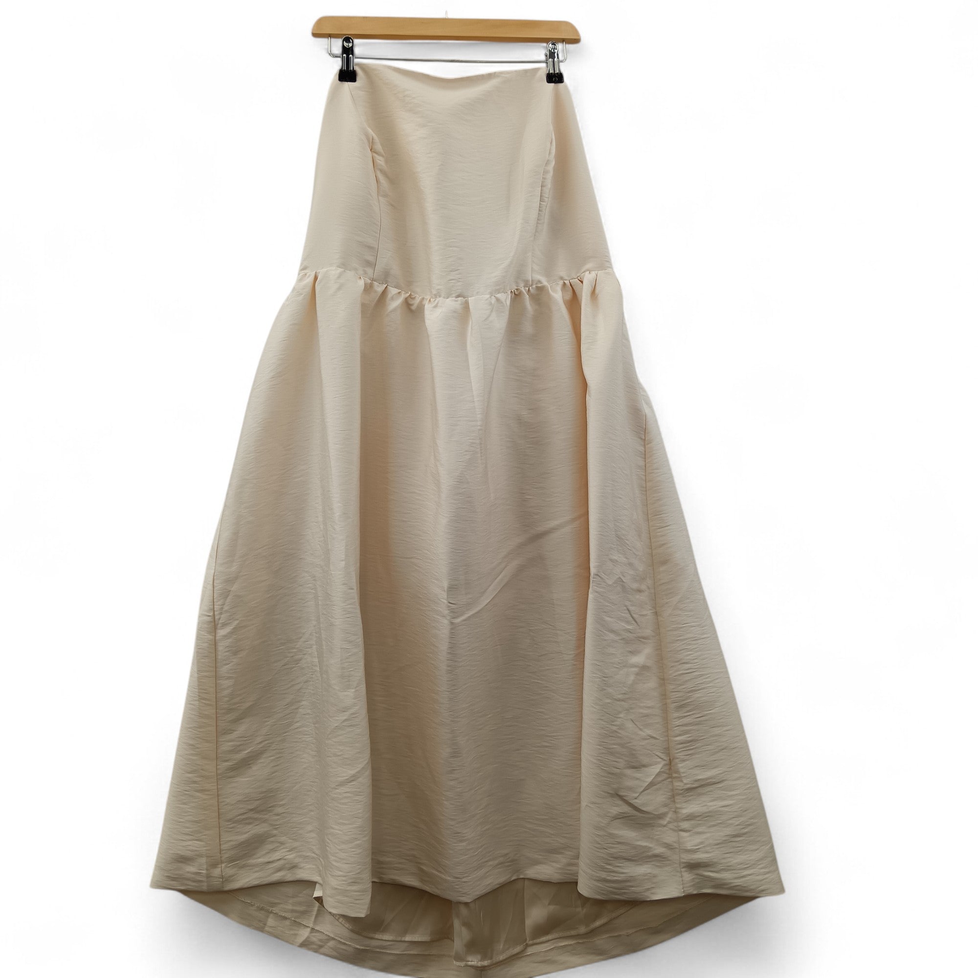 Front image for H&M Cream Strapless Dress UK 22 Womenswear | Pre-loved