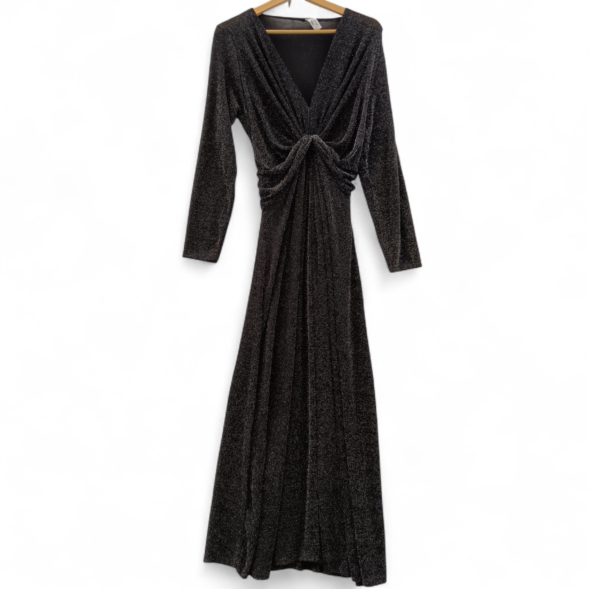 Front image for Yours London Black/Silver Long Dress UK 22 Womenswear | Pre-loved