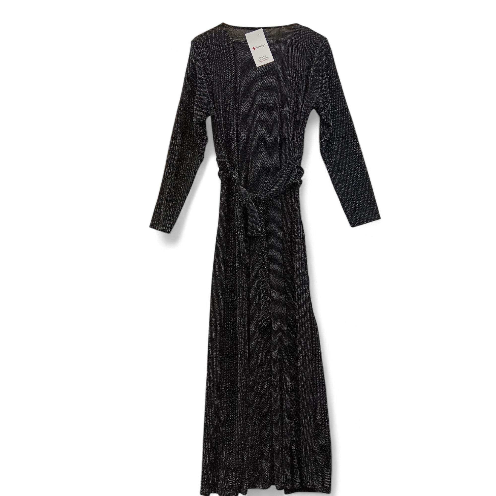 Back image for Yours London Black/Silver Long Dress UK 22 Womenswear | Pre-loved