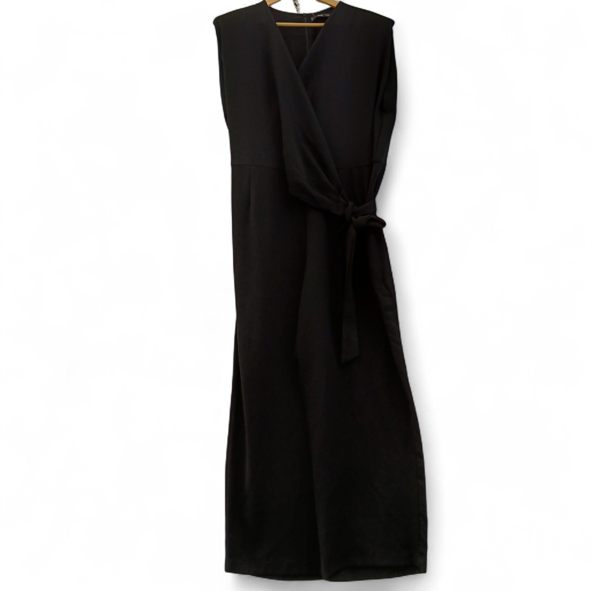 Front image for Mango Black V-Neck Jumpsuit UK 3X-Large Womenswear | Pre-loved