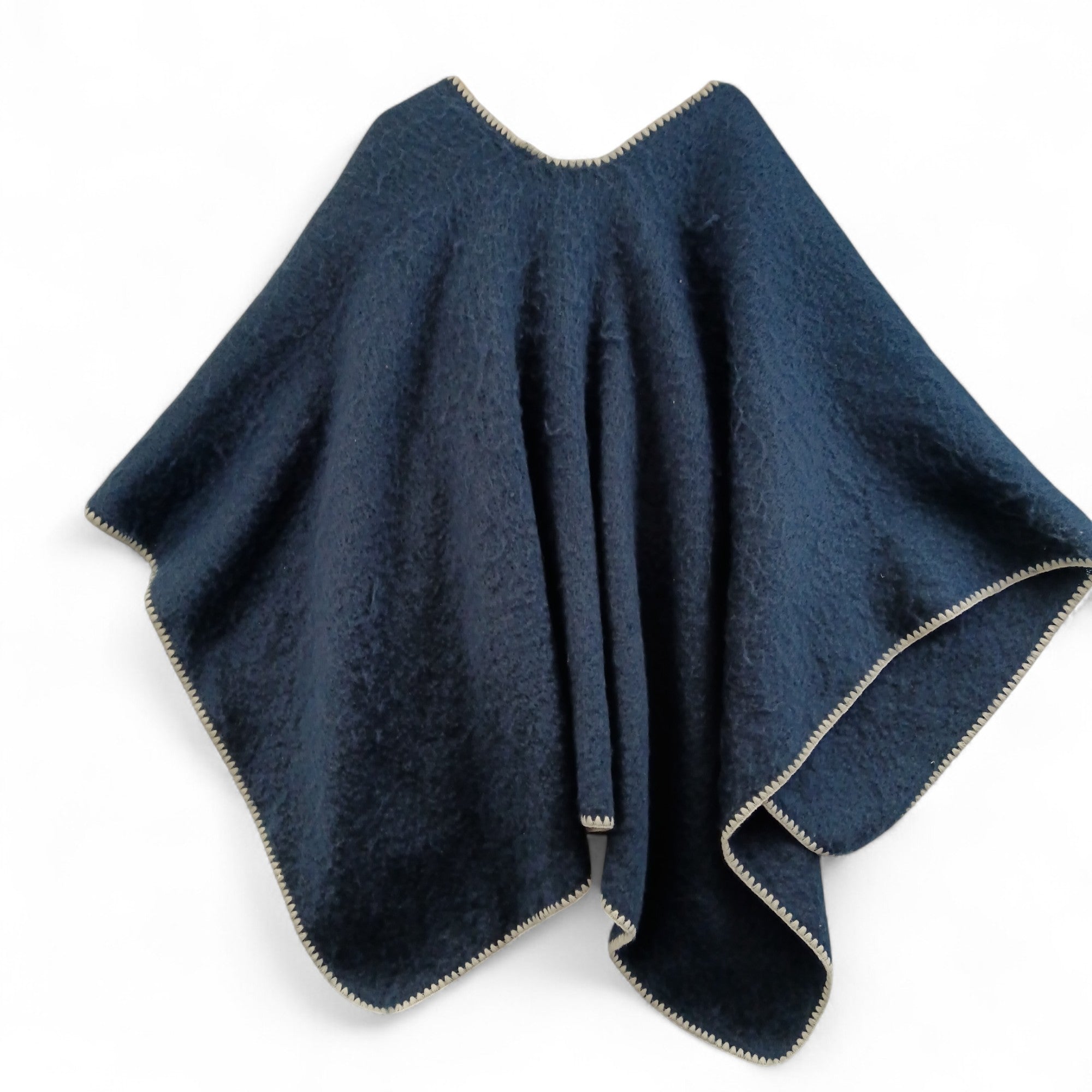 Back image for Lipsy London Navy Blue Ladies Poncho UK One Size Womenswear | Pre-loved