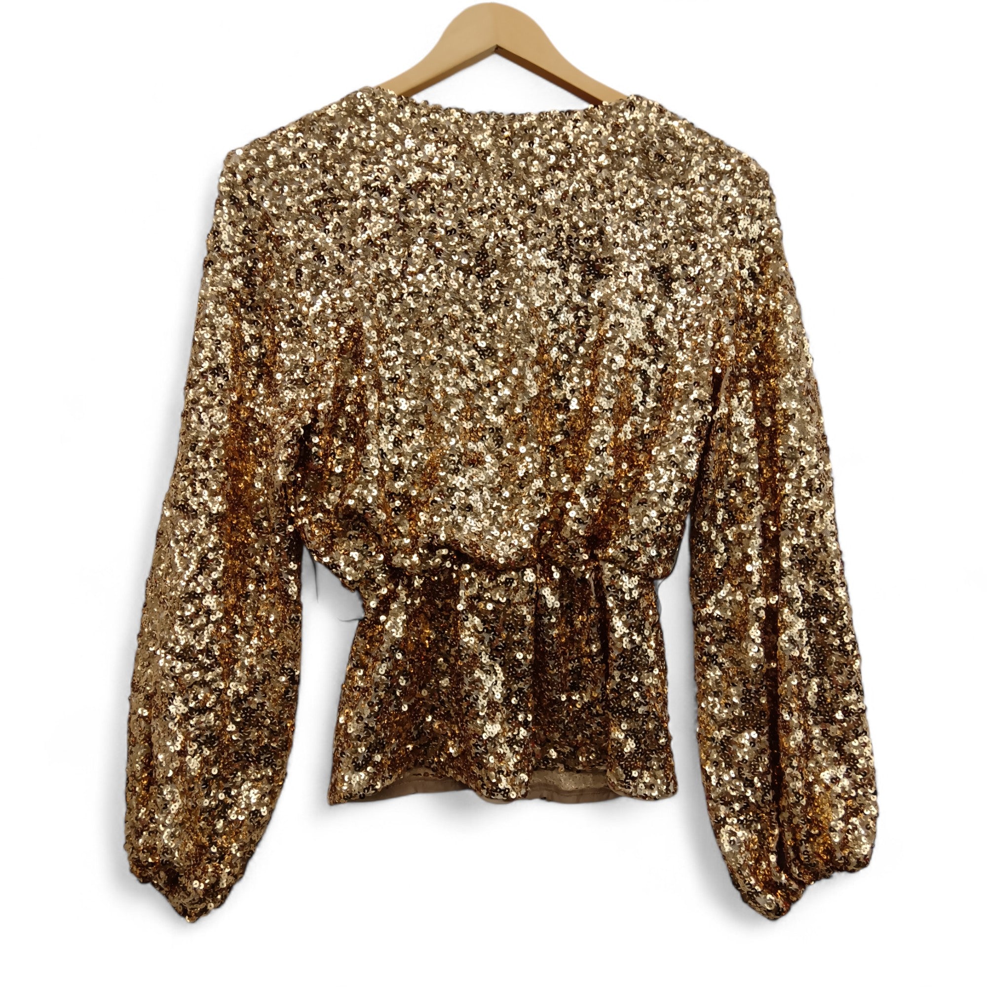 Back image for Myleene Klass Gold V-neck Top UK 8- Tags On- Womenswear | Pre-loved