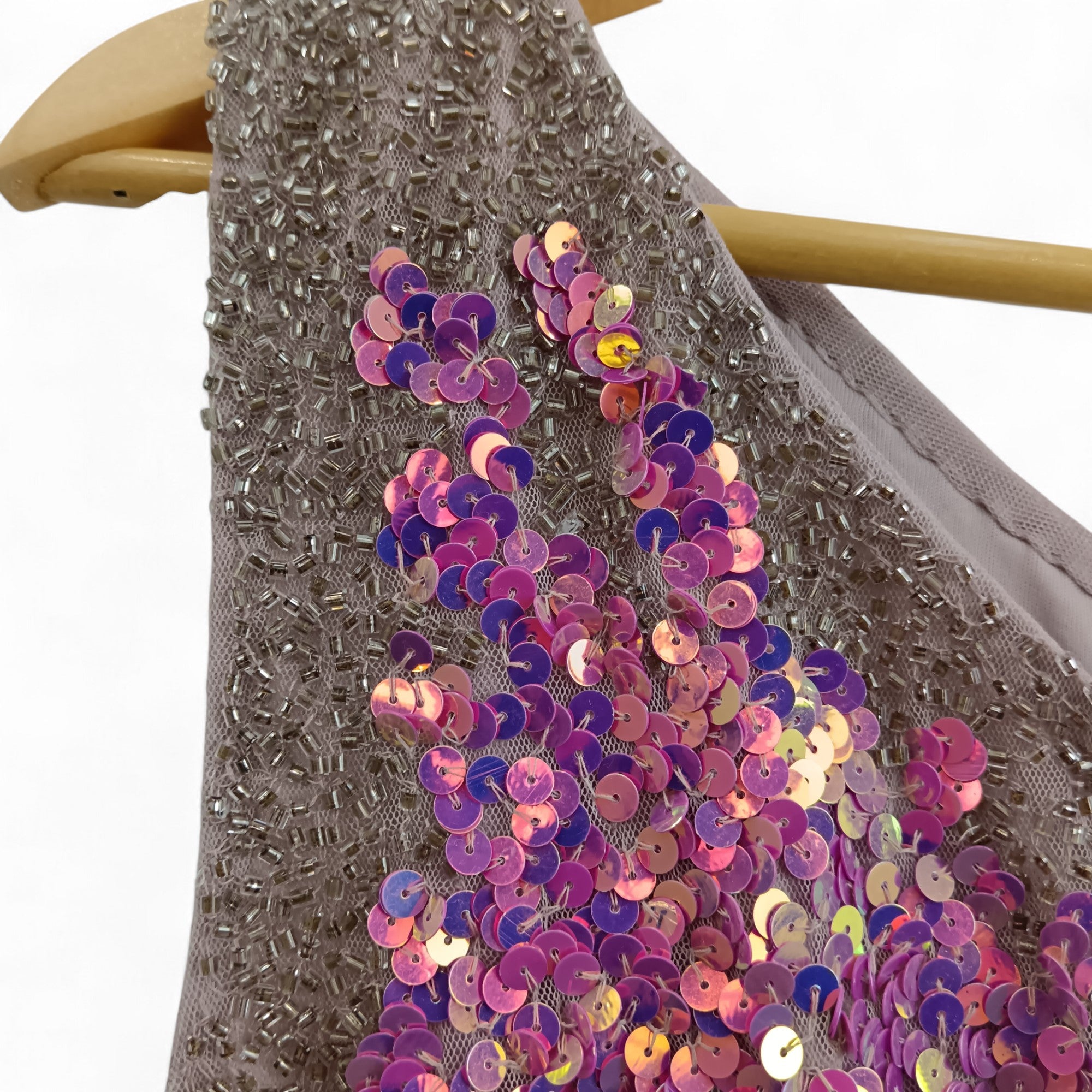 Close up image for Nasty Gal Asymmetric Pink Multi Mini Dress UK 10 - Tags On- Womenswear | Pre-loved